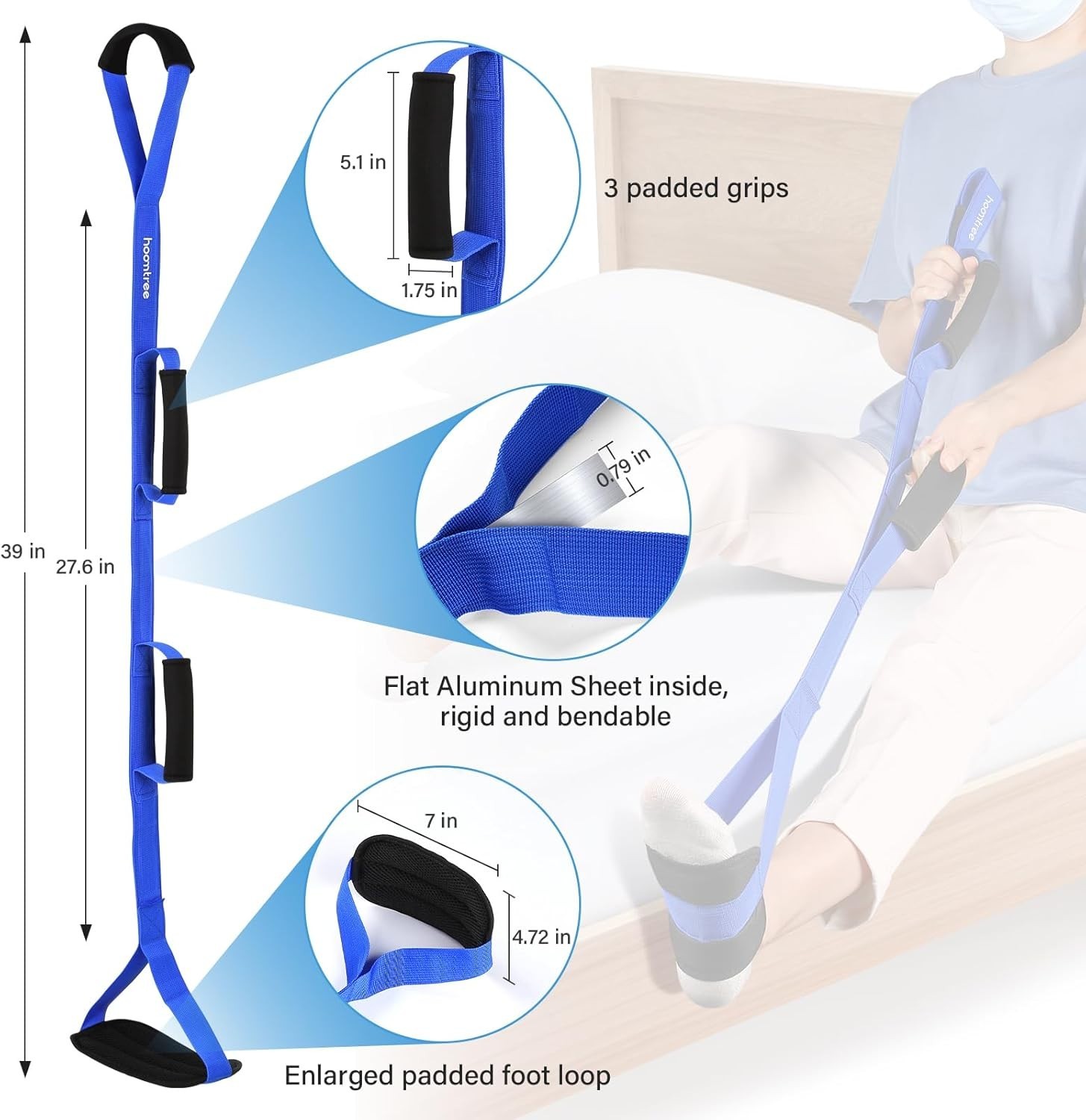 Innovative 39” Leg Lifter Strap – Essential Mobility Tool for Rehabilitation