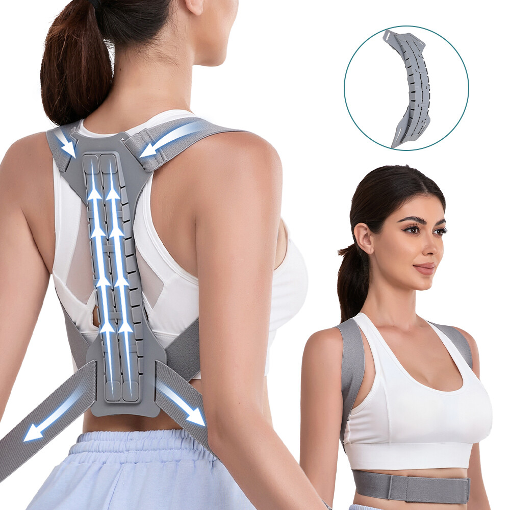 Posture Corrector Full Back Support Shoulder Lumbar Brace Pain Fortemotus