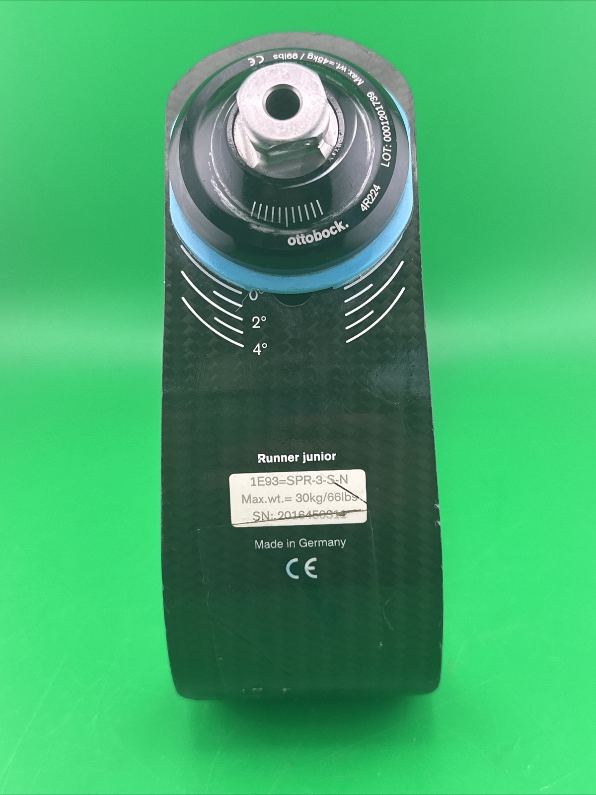 OTTOBOCK Otto Bock Junior 1E93 Kids Prosthetic Running Blade Foot.