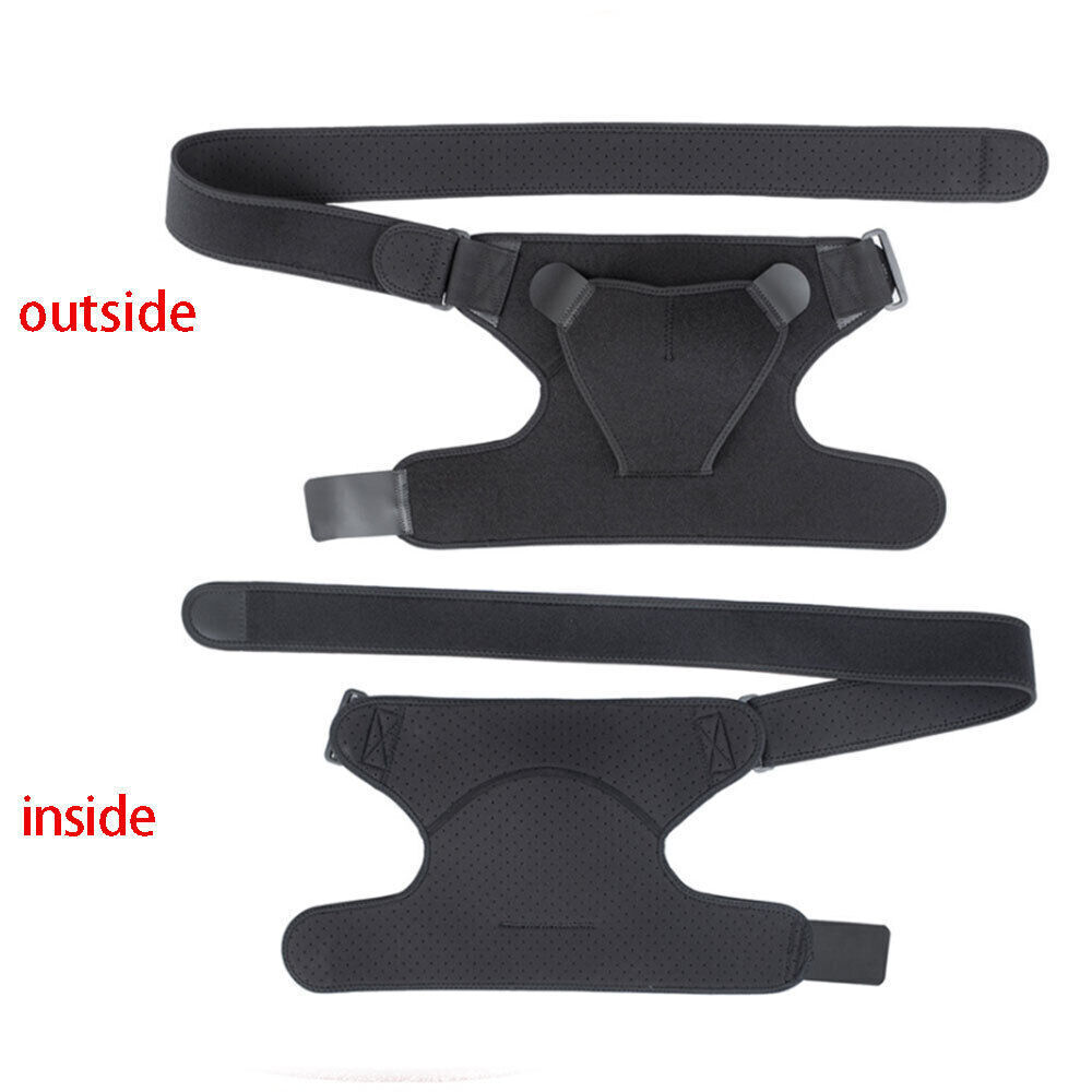 1X Adjustable Shoulder Support Brace Compression Strap Heat Patch Sports
