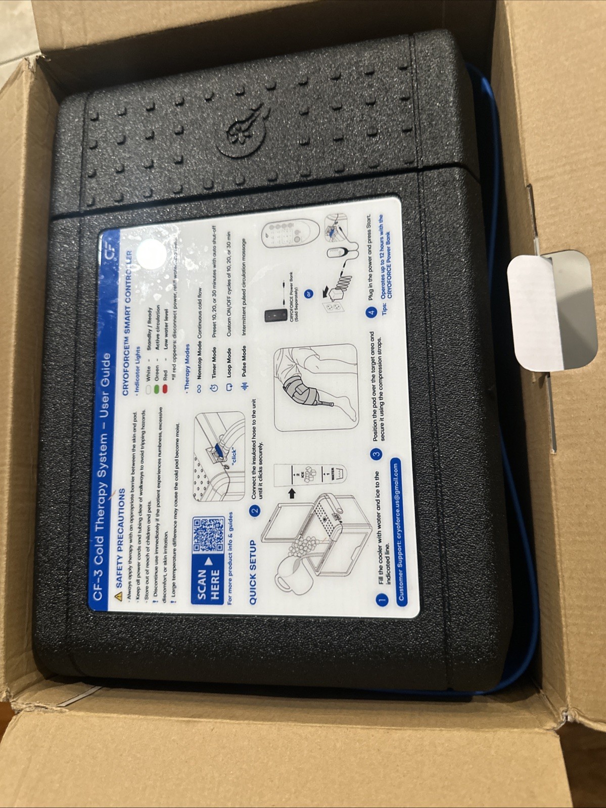 CRYOFORCE CF-3 Pro Cold Therapy Machine Slightly Used Great Condition