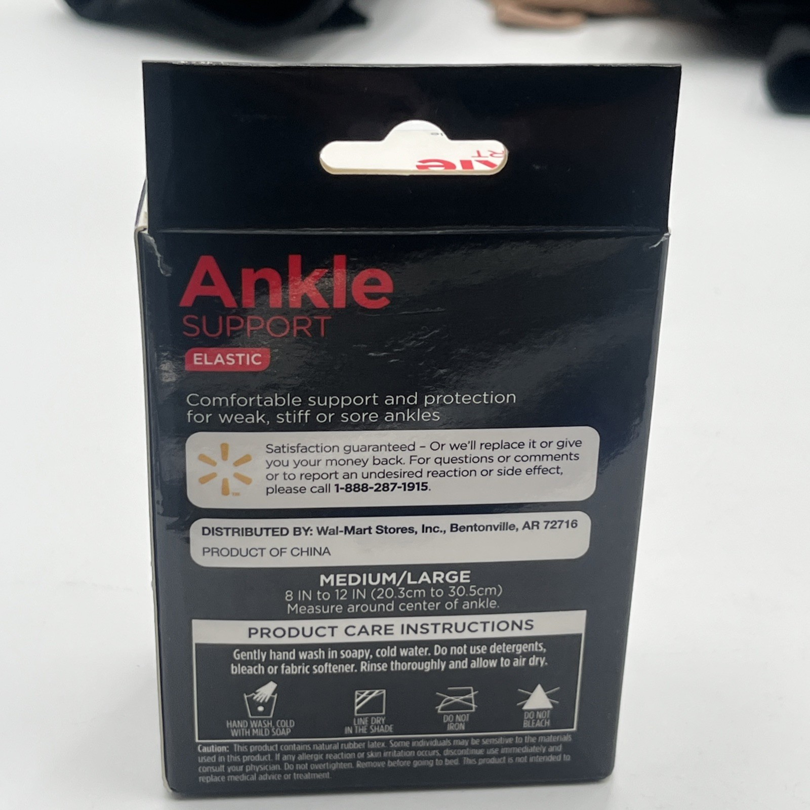 Equate Elastic/Adjustable Ankle Support Size Medium/Large New NOS