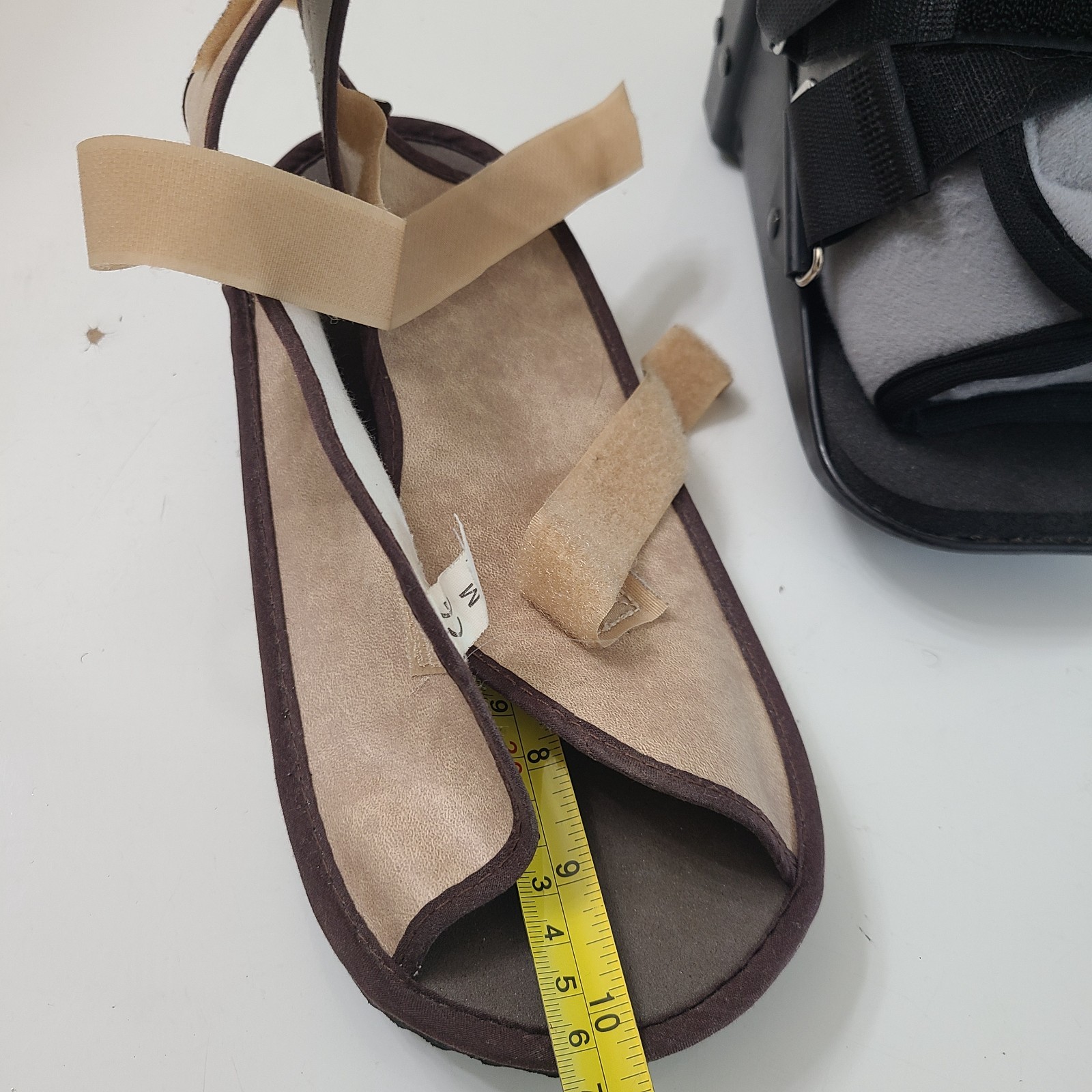 Steplite Easy Air Pneumatic Ankle Walker Brace & Post-Op Shoe Black Beige Medium