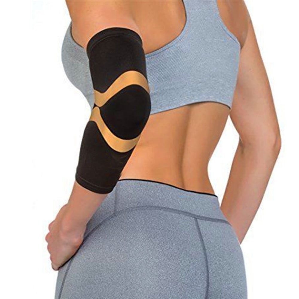 Extreme Fit Unisex Copper Compression Elbow Sleeve X-Large, Blue
