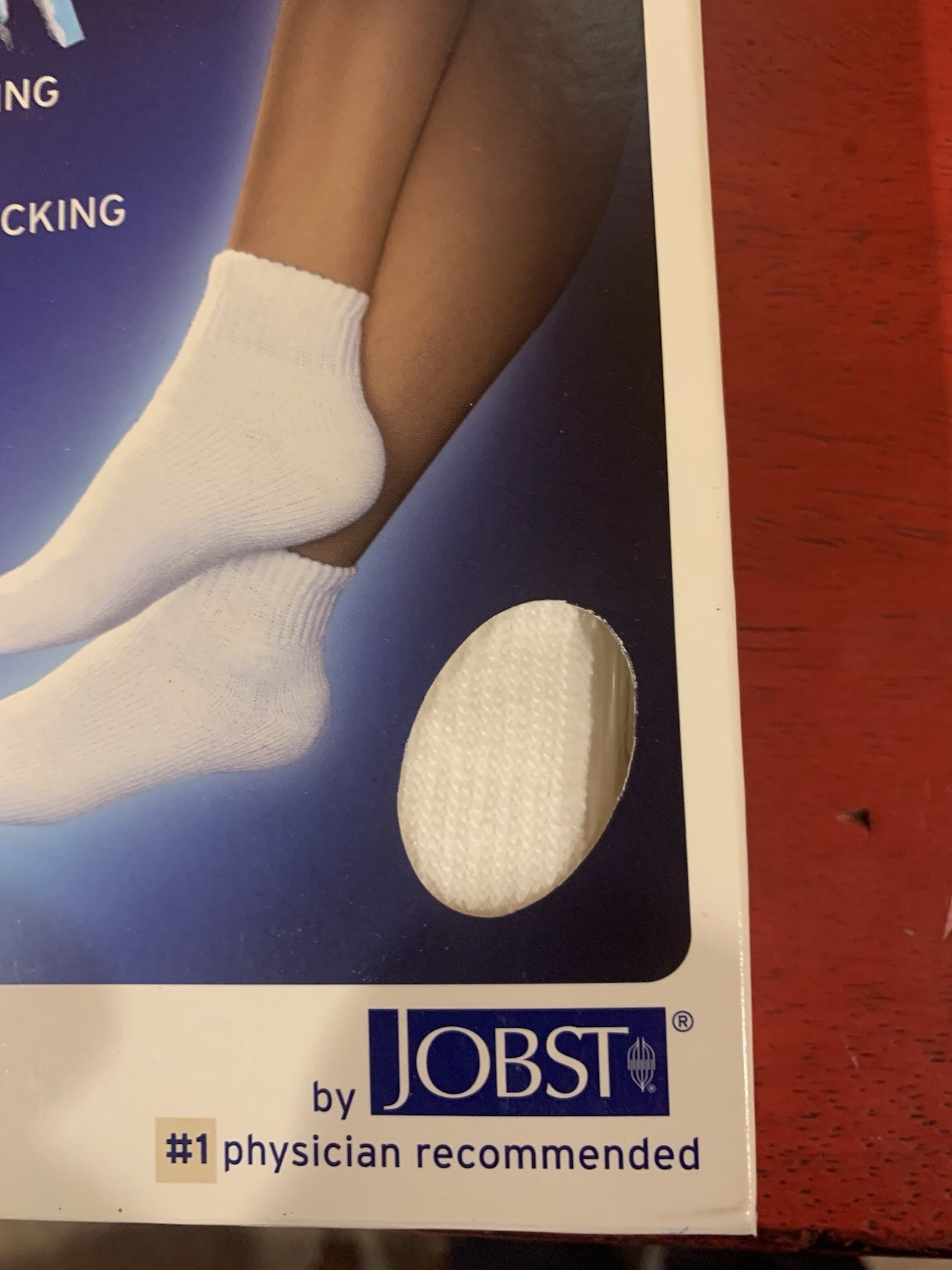 SENSIFOOT DIABETIC SOCK White size SMALL crew 7 9 Woman Men 6 8 Jobst 110836 NEW