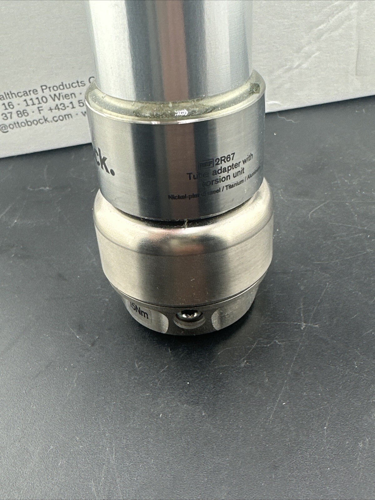 OTTOBOCK Otto Bock 2R67 Tube Adapter With Torsion Unit. Prosthetic Pylon