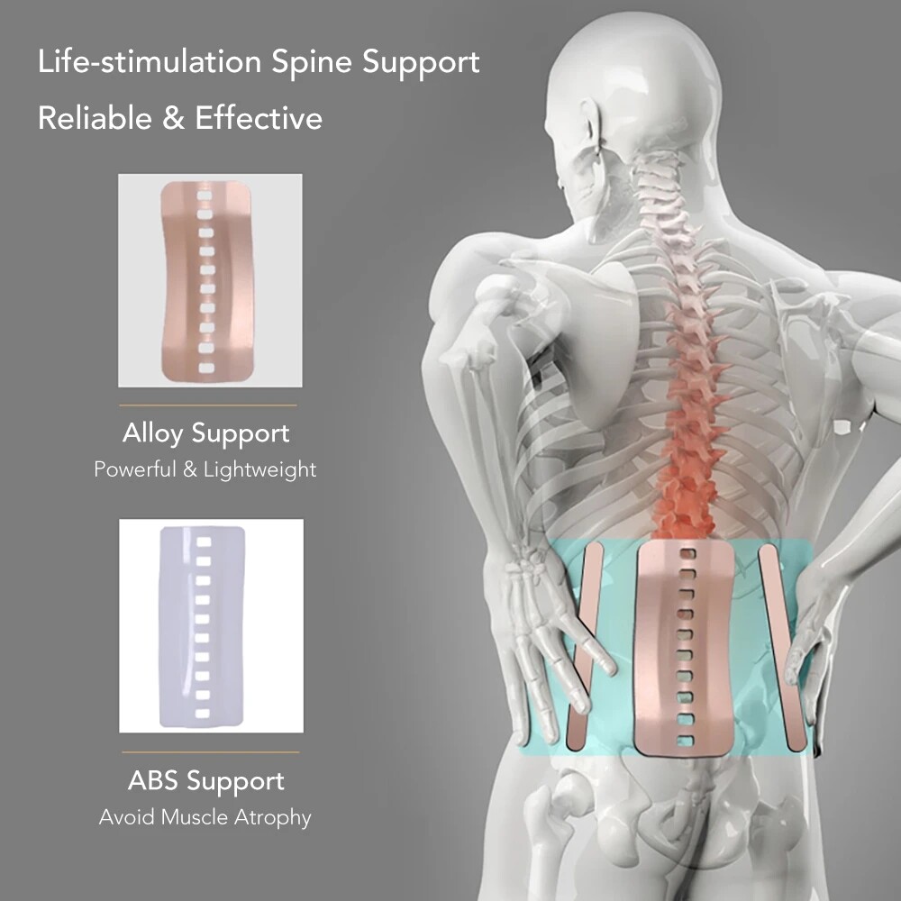 Medical Lumbar Support Lower Waist Back Belt Brace Pain Relief For Men Women opb