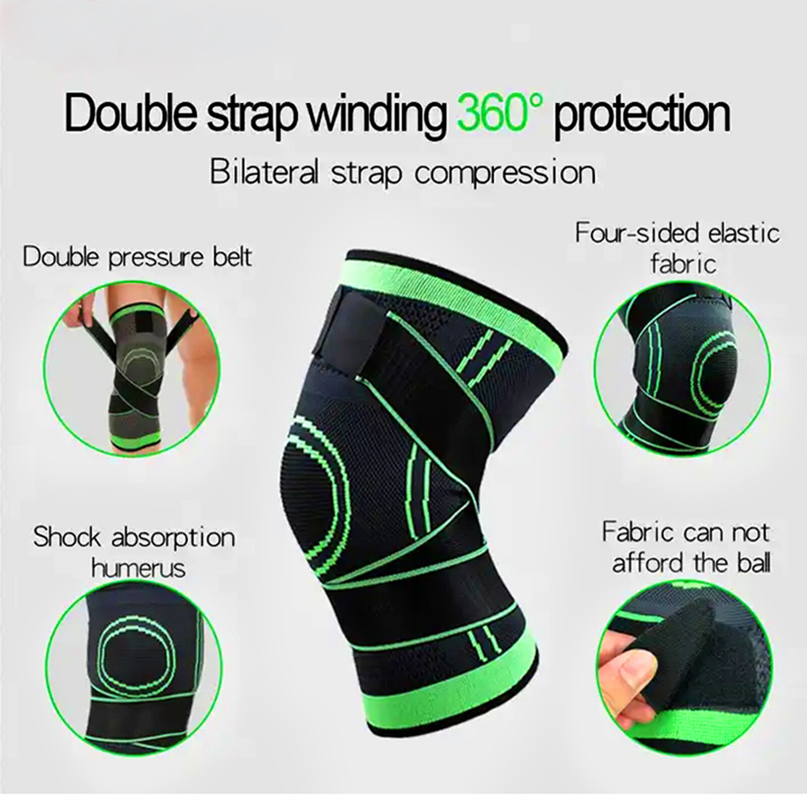 US 1x/2x Circa Knee Savers Sleeve Compression Tendon Brace Arthritis Pain Relief