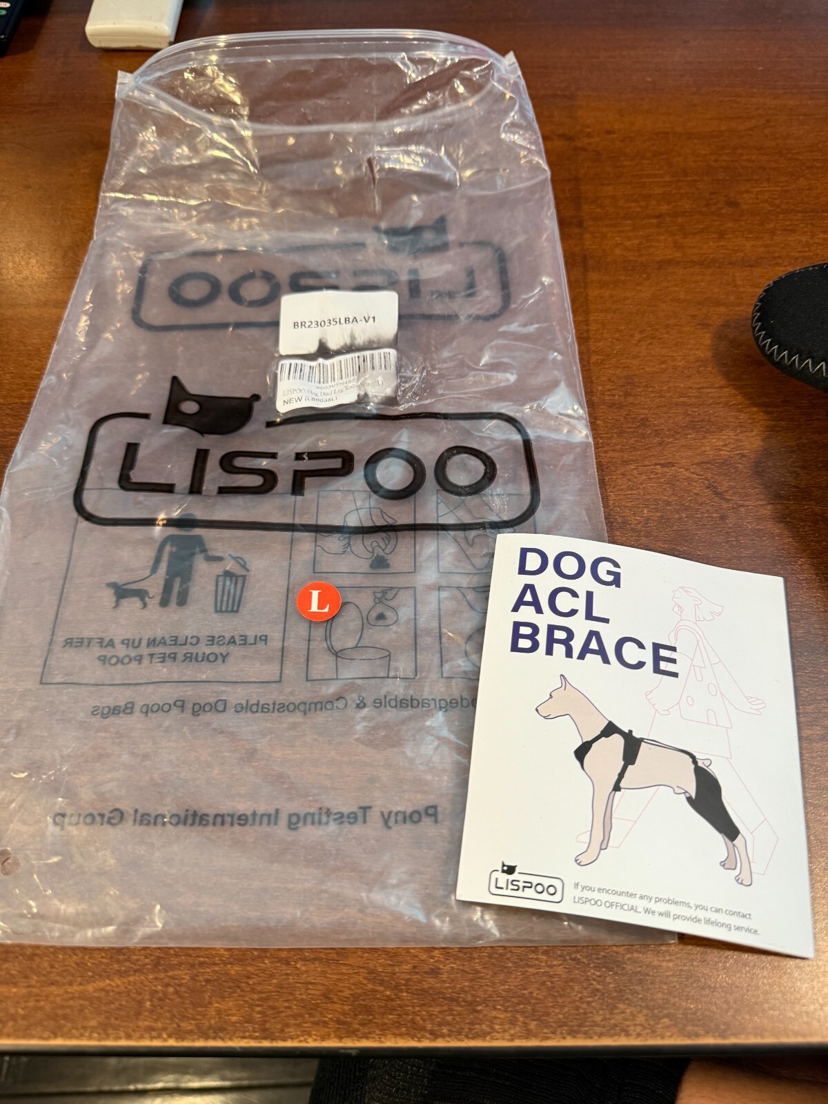 Lightweight Dog Knee Brace – No Support Bars for Mild Joint Support Large