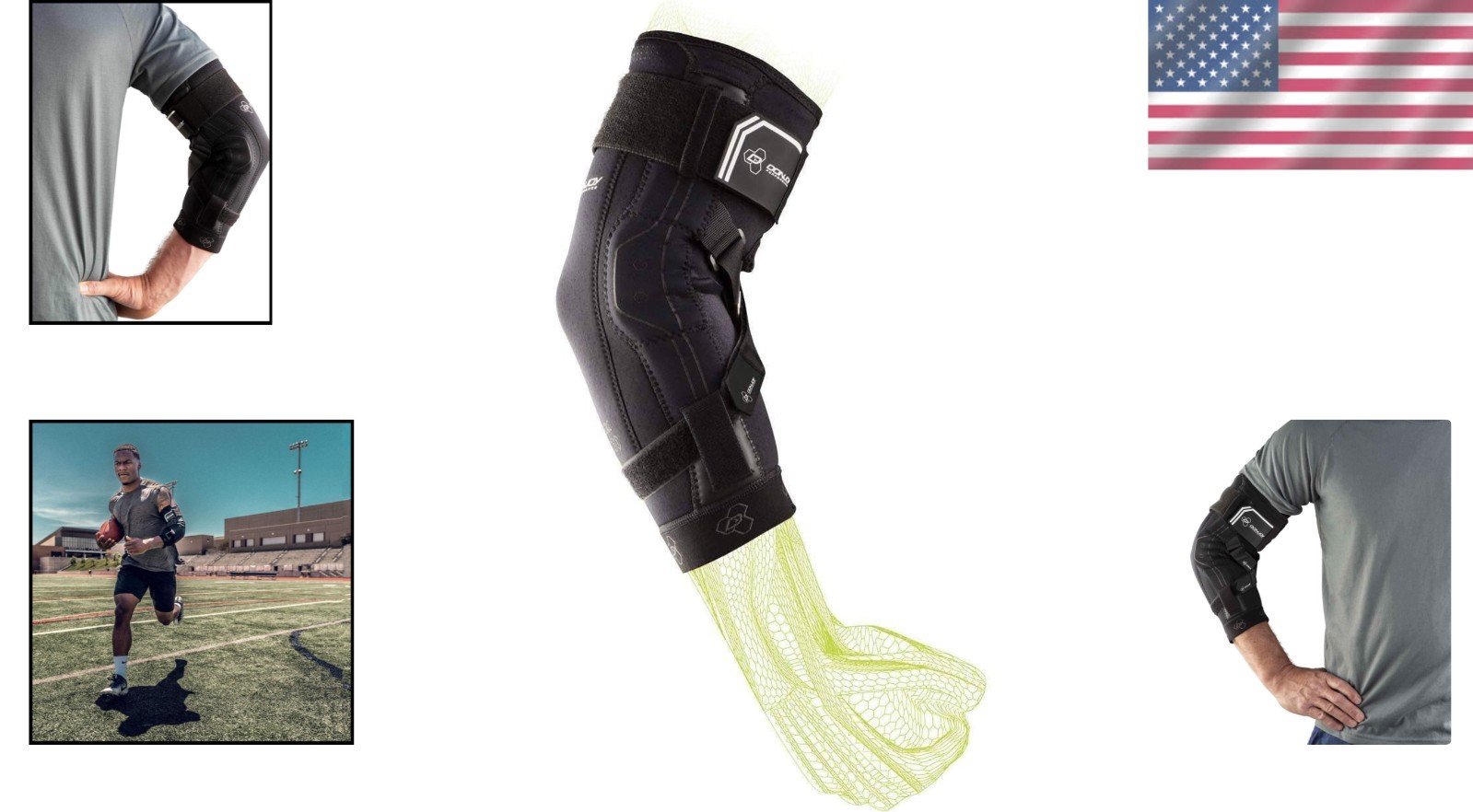 Ergonomic Bionic Elbow Brace II in Black – Stability and Comfort for Sports