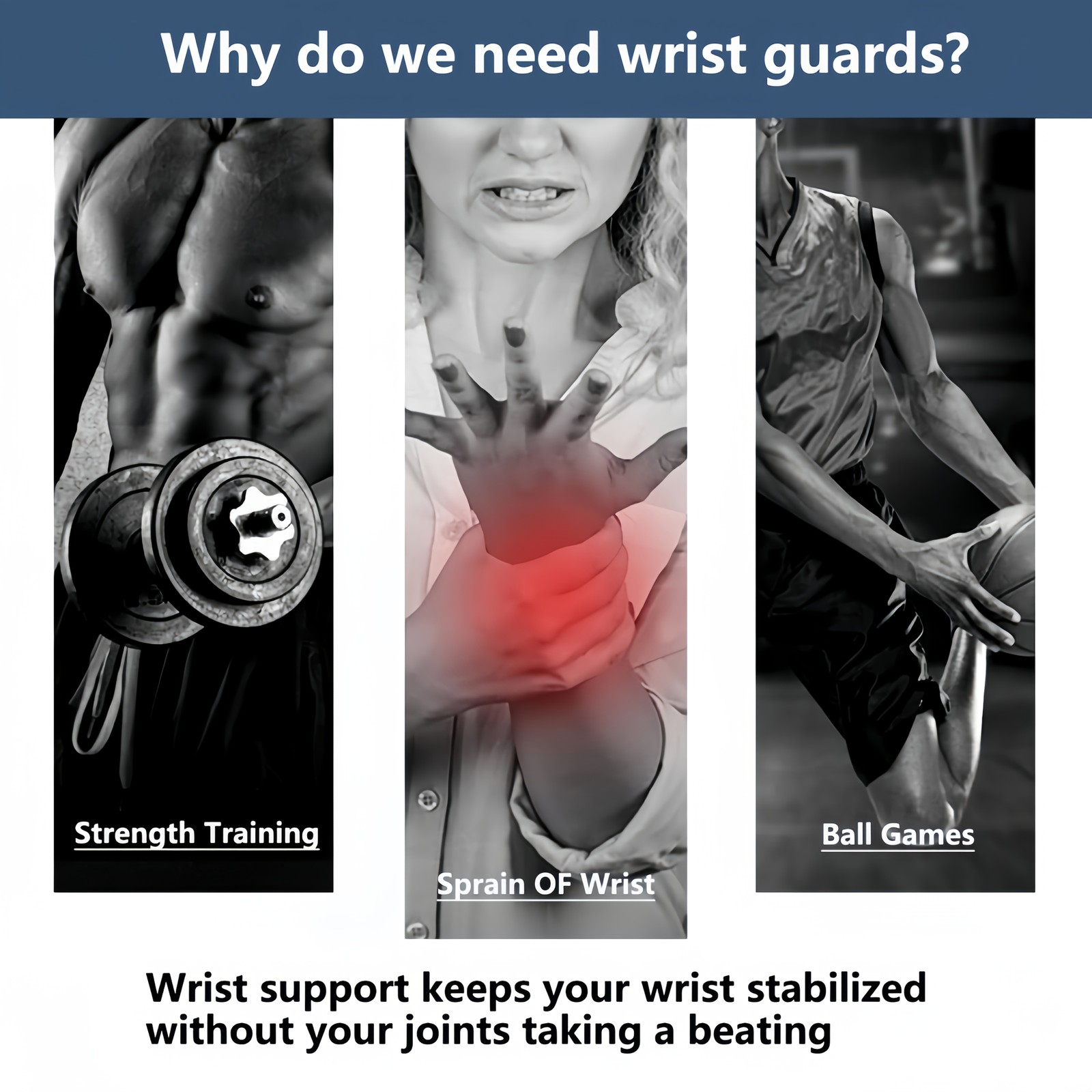 Breathable Wristbands for Gym, Typing, Basketball – Injury Prevention Support