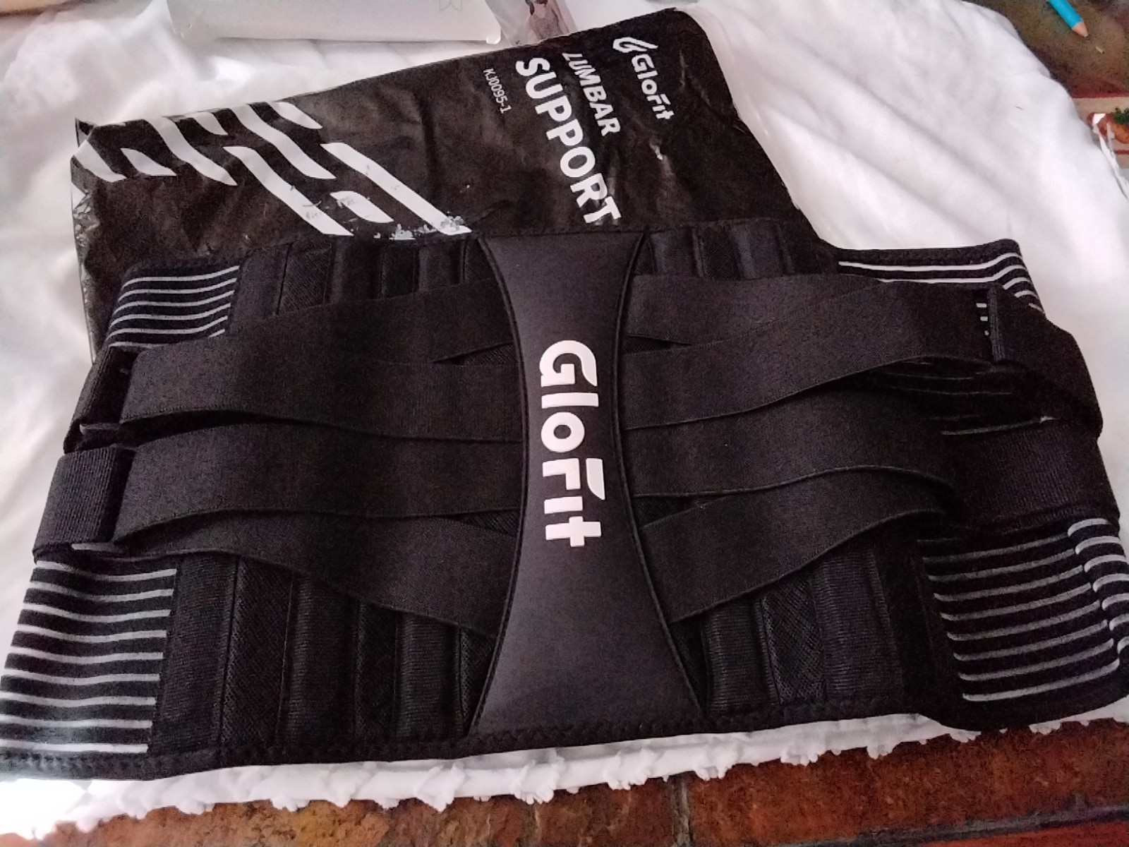 Glofit Lower Back Pain Relief Brace with 6 Stays Back Support Belt M