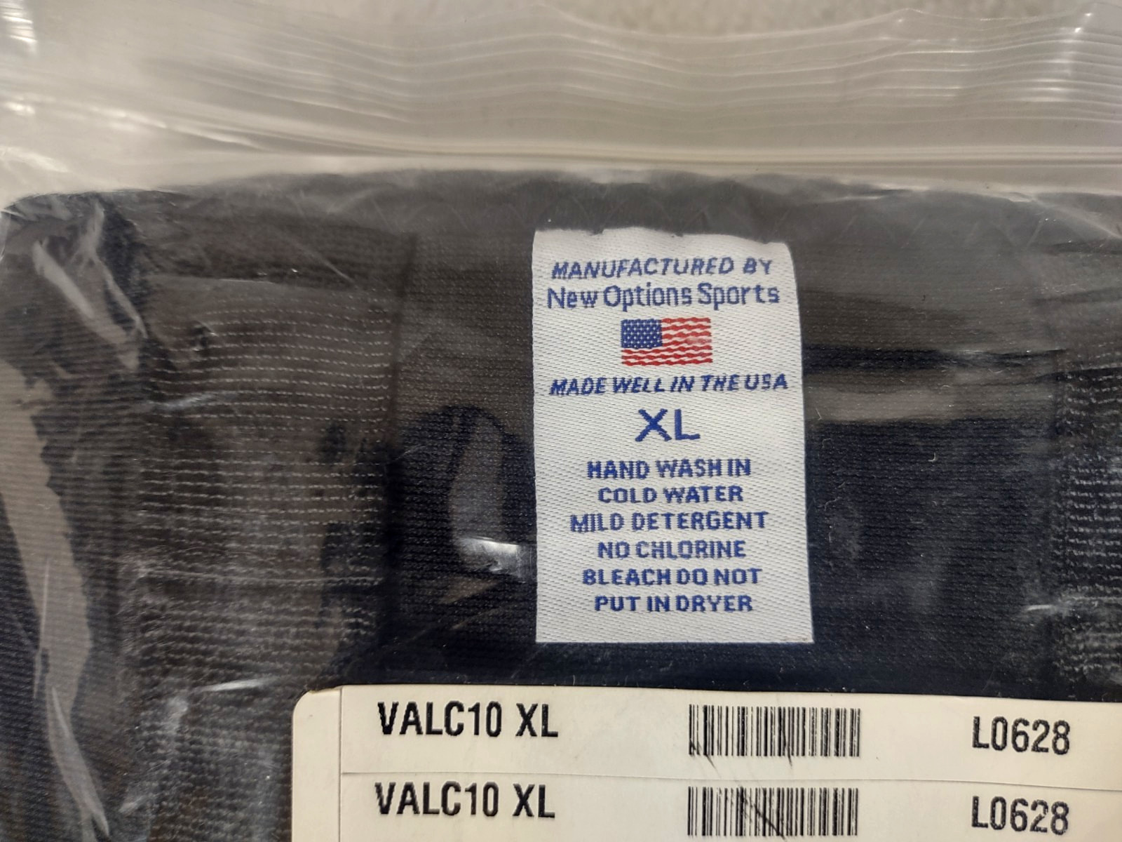 Lumbosacral Corset Orthosis Black XL 10″ Corset w/ Posterior Stays VALC10