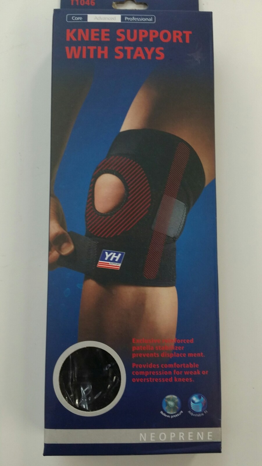Wrap Around Knee Stabilizer Brace with Patella Support Adjustable