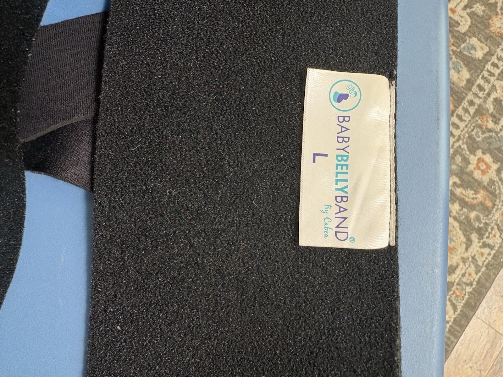 BABY BELLY BAND Baby Belly Band Adjustable Pelvic Support Support, Size L, Black