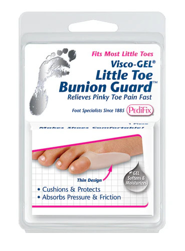 Visco-Gel Little Toe Bunion Guard Cushion Pad Small/Large Pain Relief Washable