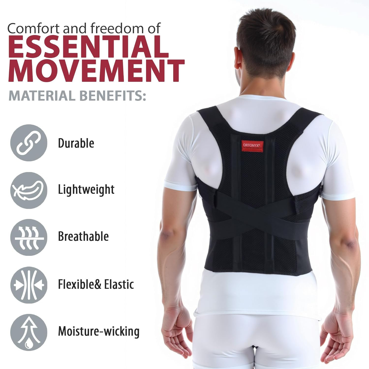 Comfort Back Brace Posture Corrector for Men and Woman, Shoulder Clavicle Thorac