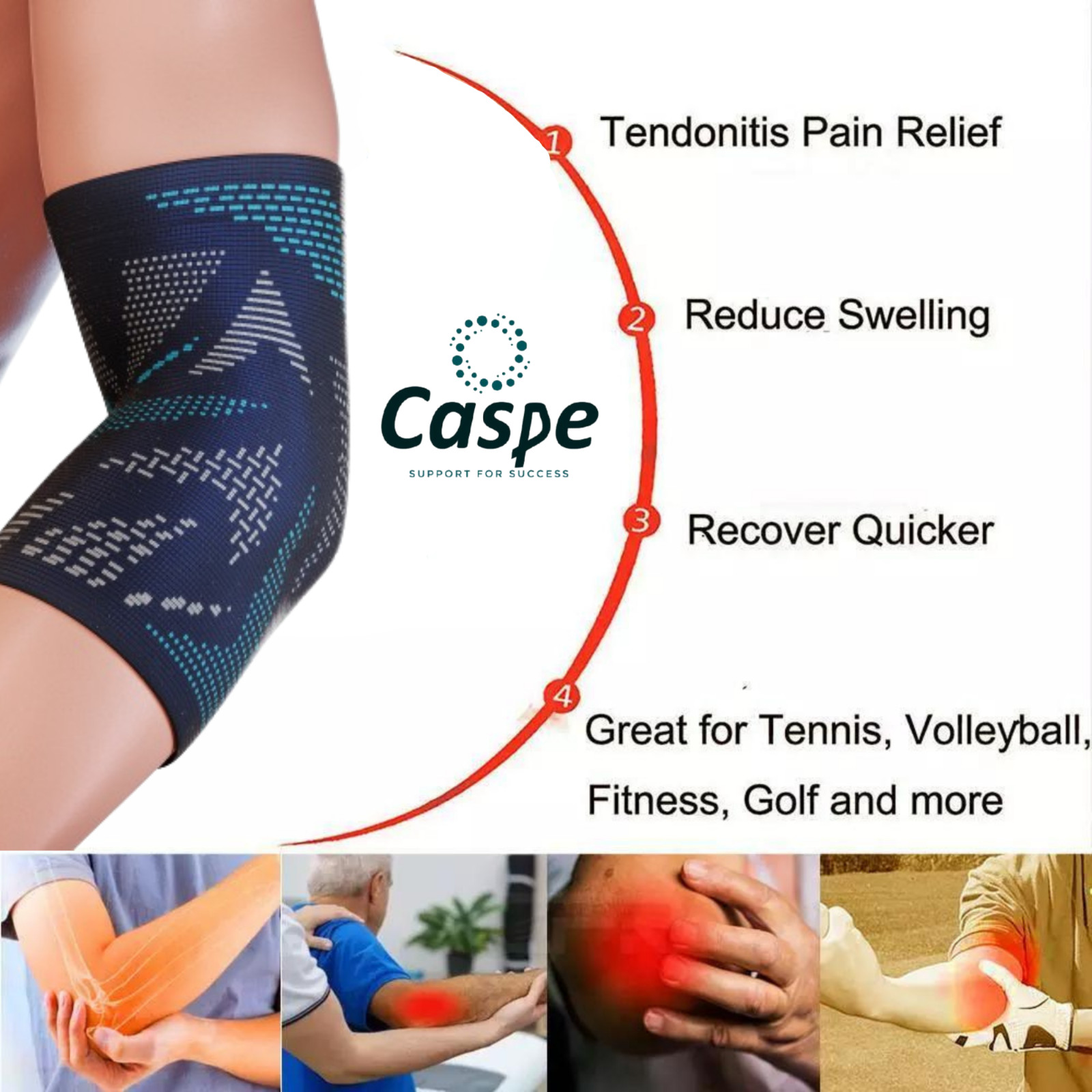 Elbow Support Brace Sleeve Joint Arthritis Arm Joint Pain Christmas Gift Ideas