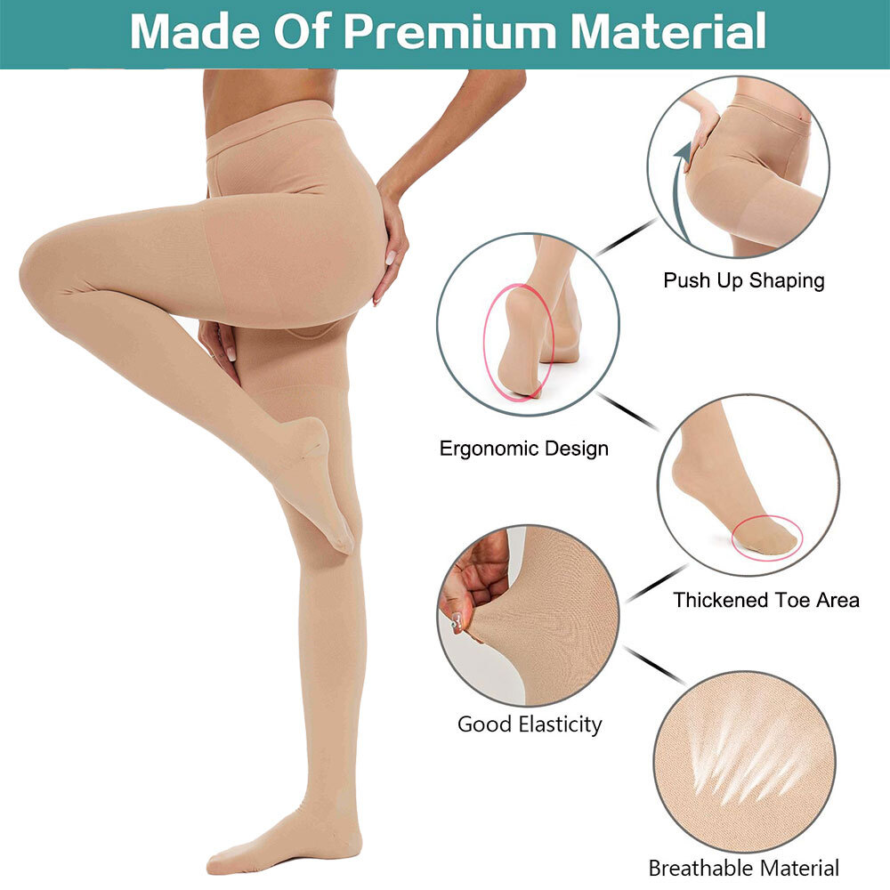 20-30 mmHg Medical Compression Pantyhose Support Hose Varicose Veins Stockings