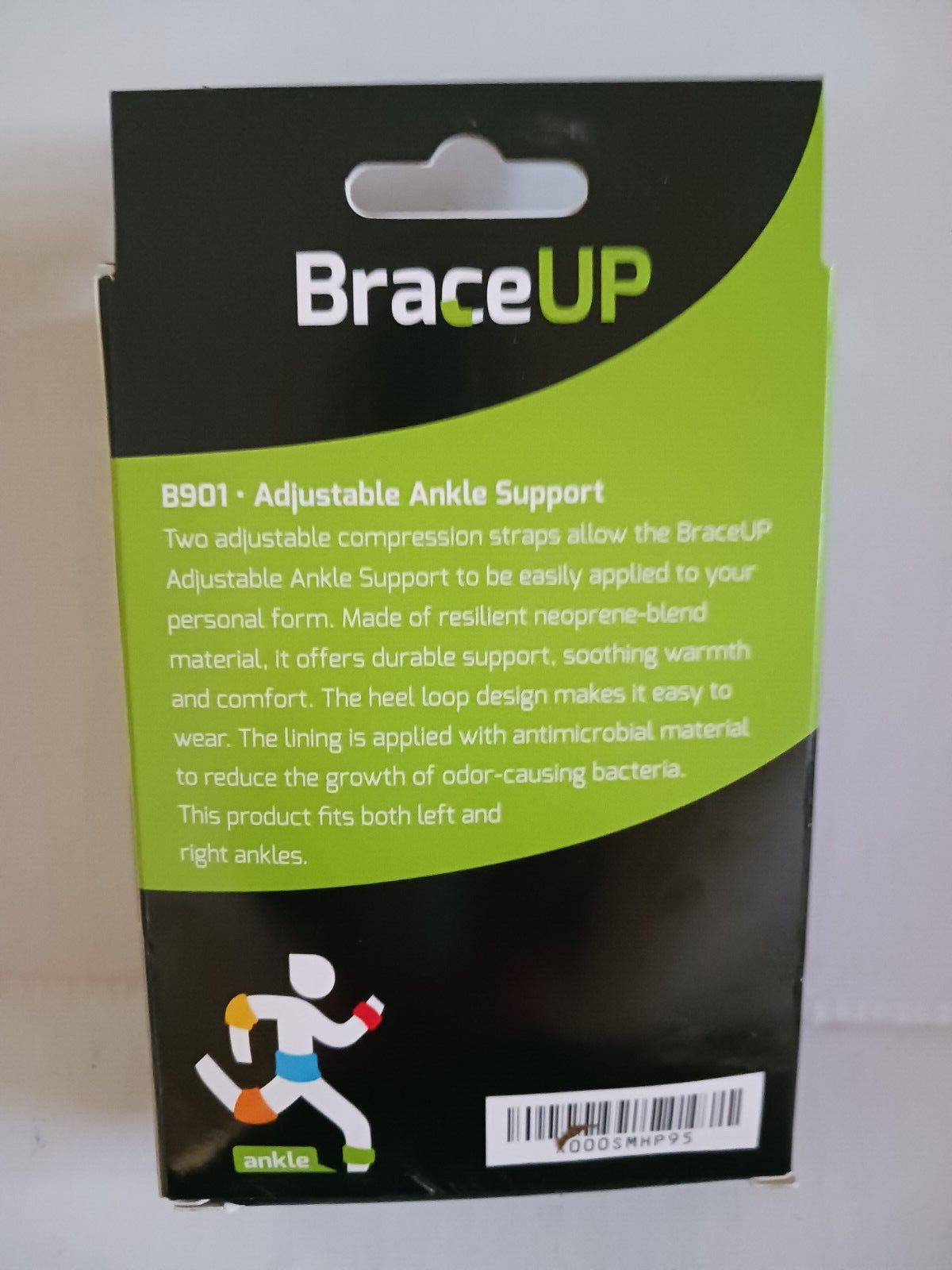 Brace-Up Ankle Support Brace, One Size Adjustable NIB