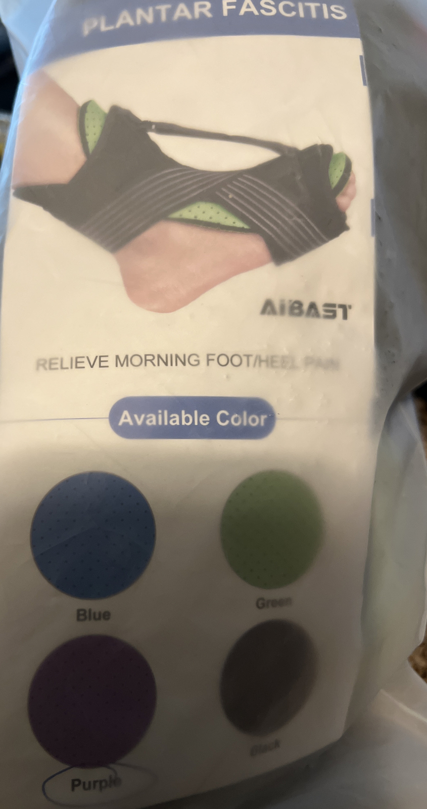 Plantar Fascitis, AiBast Adjustable Ankle Brace Foot Drop Orthotic Brace