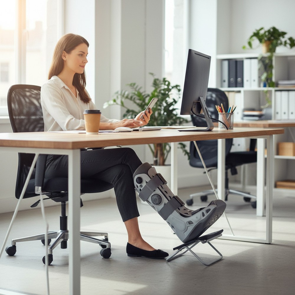 Aircast AirSelect Standard Large Walking Boot with Customizable Aircells