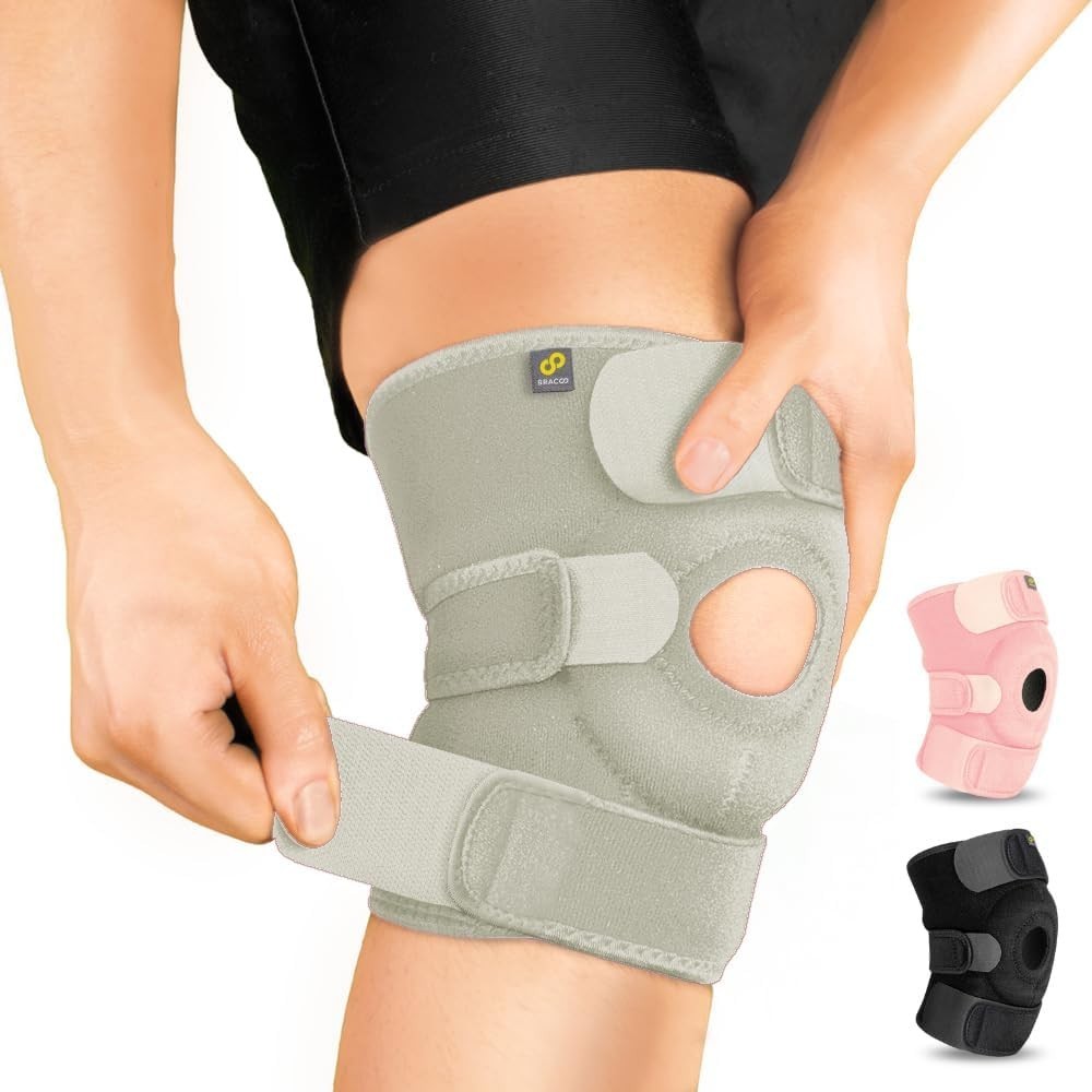 Adjustable Knee Support Brace for Pain Relief & Injury Recovery – Sizes 13-18in