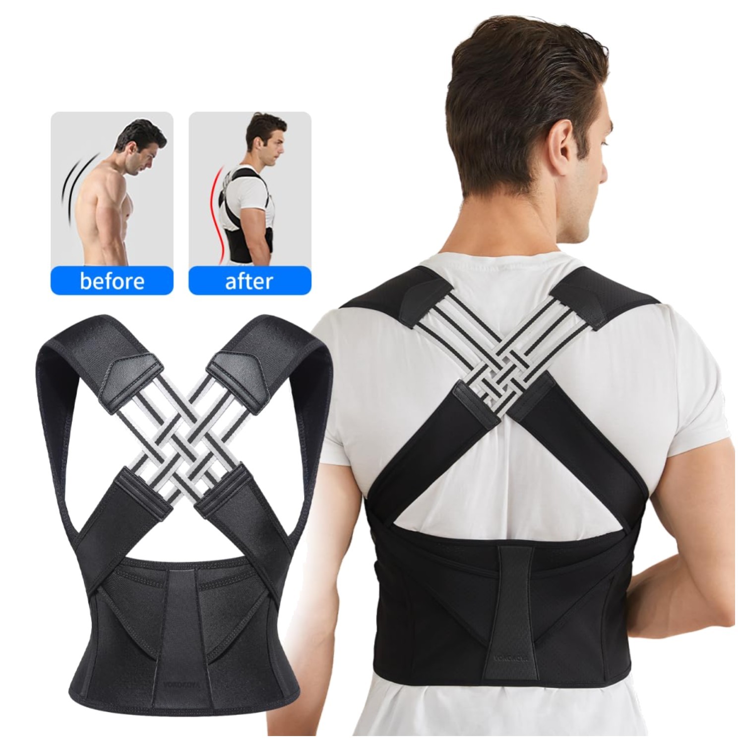Adjustable Posture Corrector for Women and Men