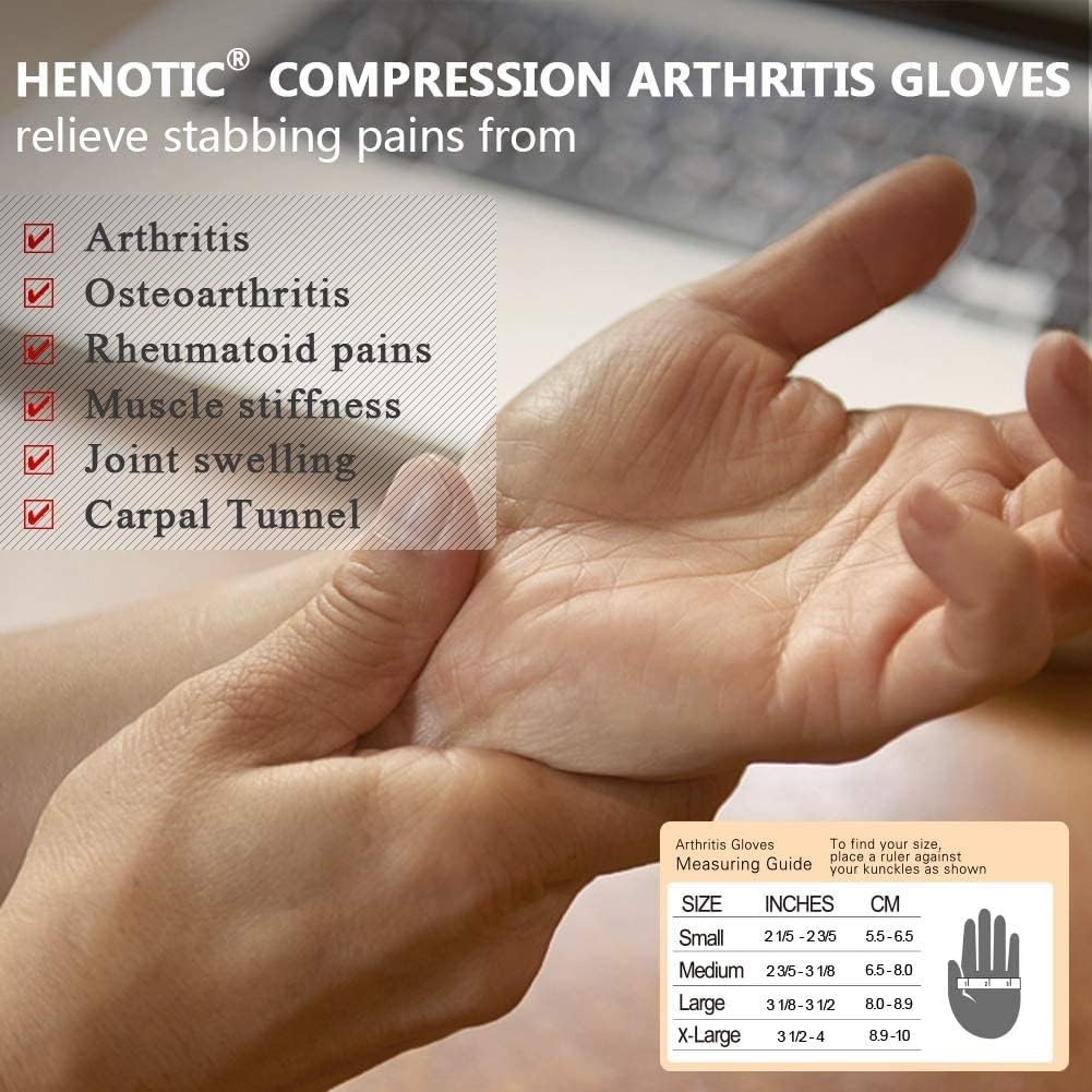 Compression Gloves for Arthritis Relief – Unisex Fingerless Design