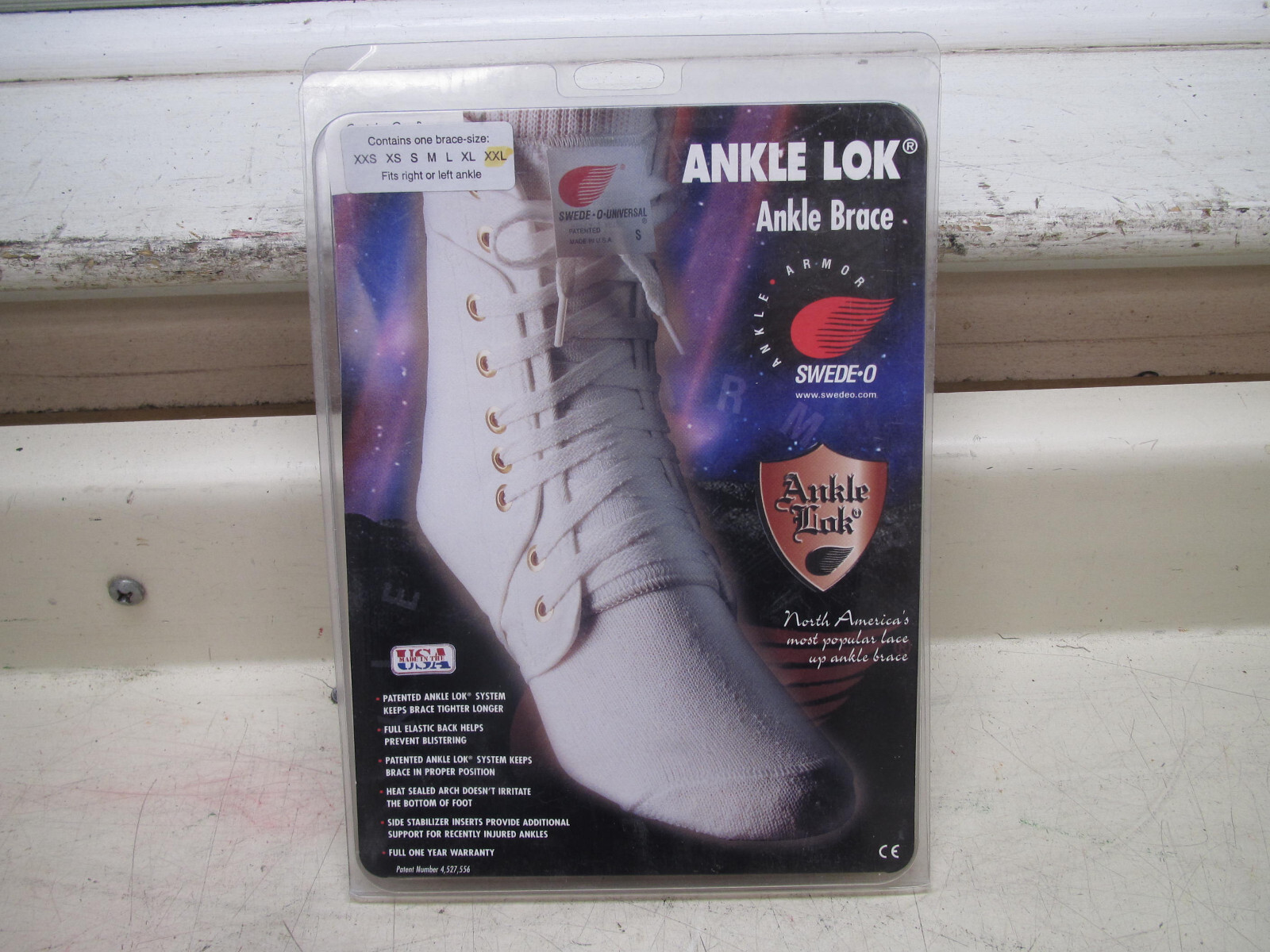 Swede-O Ankle Lok Reinforced Laced Ankle Brace Size XXL FREE SHIPPING