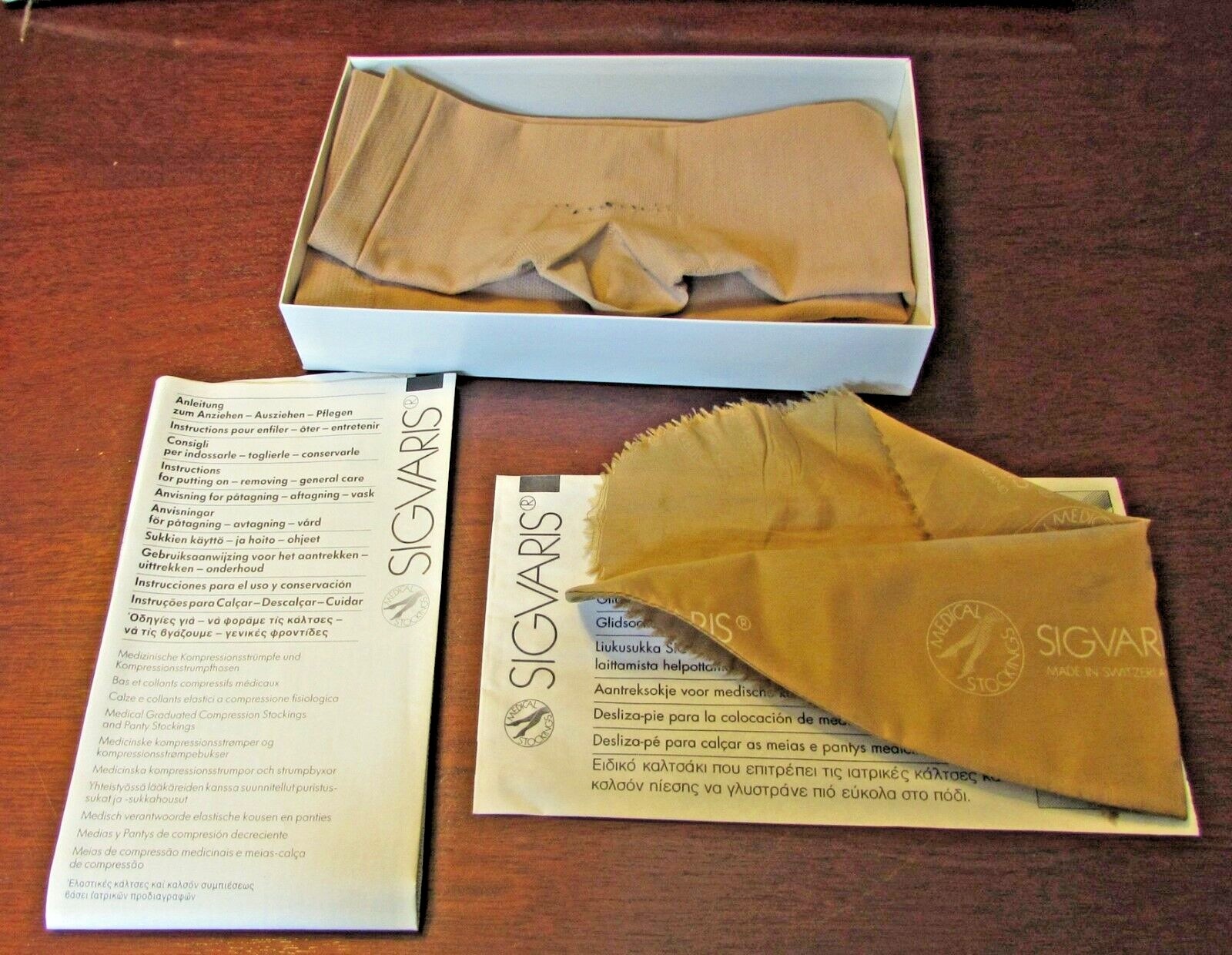 Sigvaris 201 Ccl 1 A-D Medium Short Calf C111 10003 Cotton Vintage