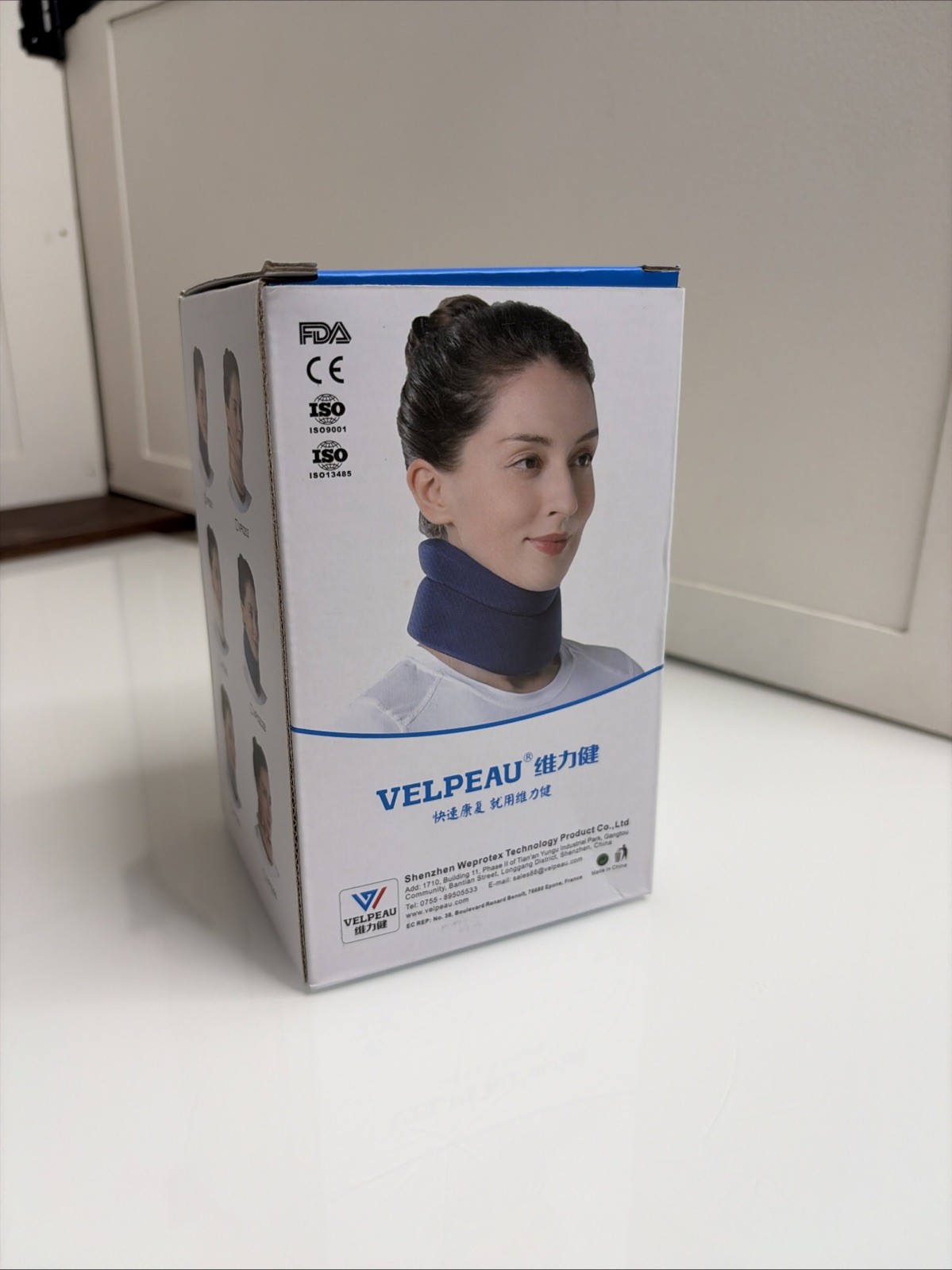 Velpeau VP0201 Neck Brace Large Cervical Collar Foam Support 14-16.5