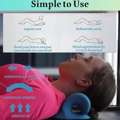 Neck Hump Corrector & Cervical Traction Device for TMJ Pain Relief & Muscle Rela