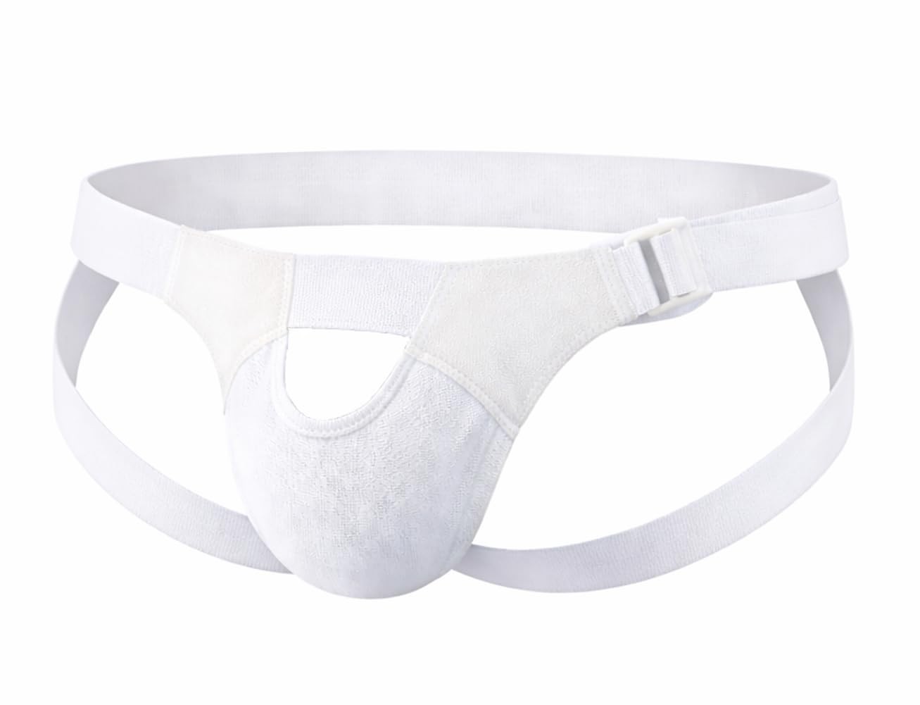 FlexaMed Suspensory Scrotal Support with Leg Straps – Large | Designed for hy…