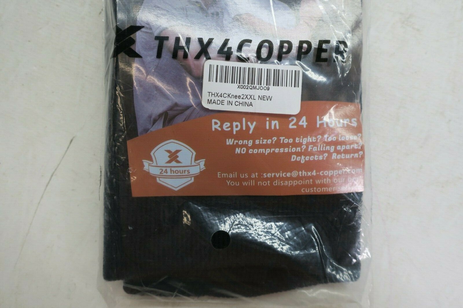 THX4Copper Thx4 Copper Sports Compression Knee Brace 2XL Arthritis Relief