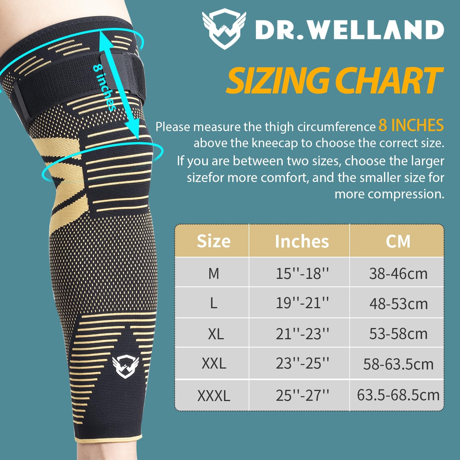 Leg Sleeves (PAIR) Copper Infused for Arthritis,Meniscus Tear, ACL, MCL, Join…