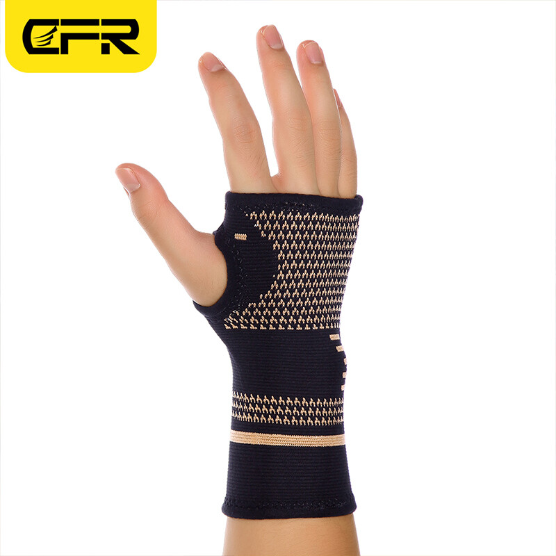 Copper Wrist Support Brace Compression Sleeve Arthritis Carpal Tunnel Hand B