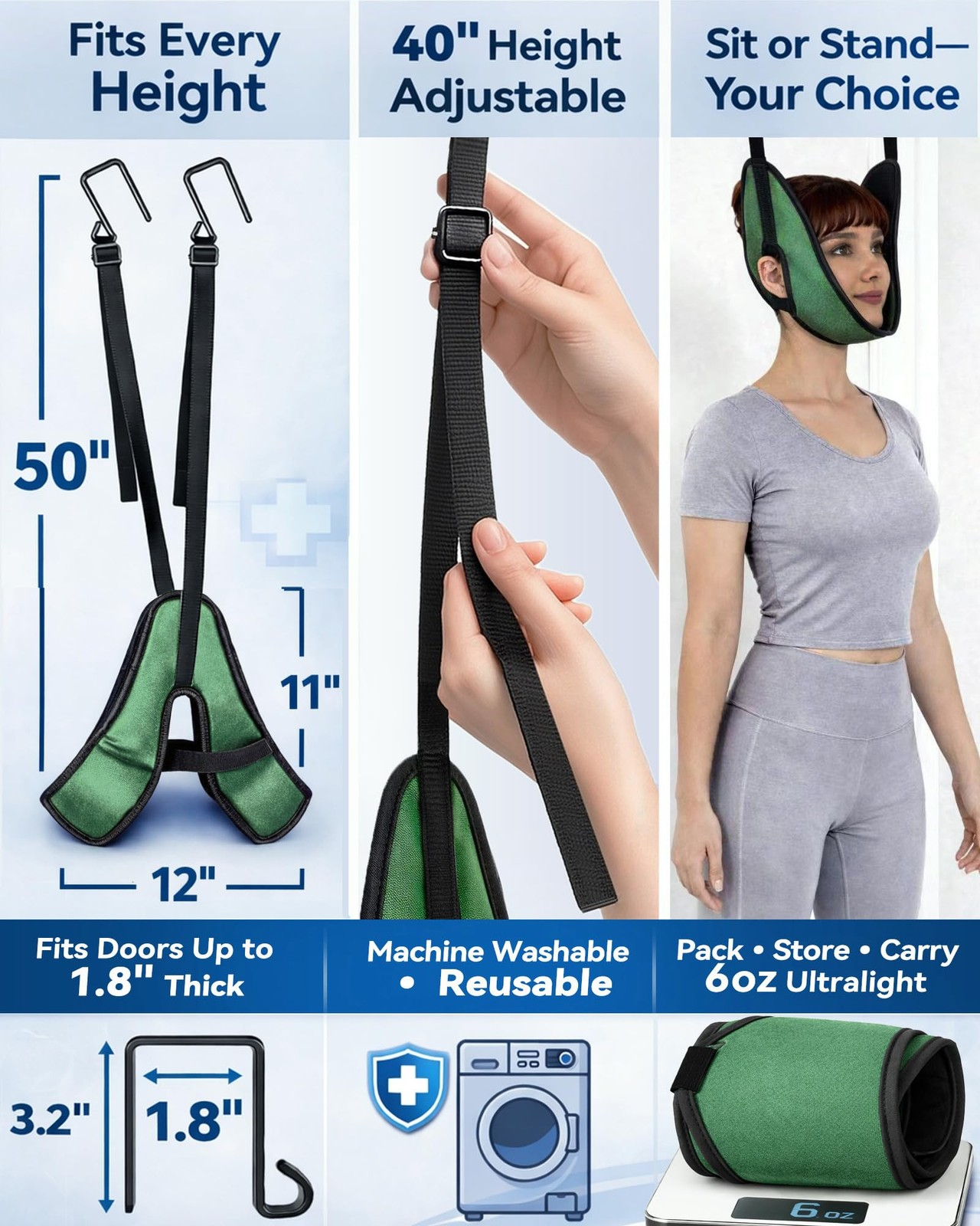 FELICITDR Neck Traction Device Green