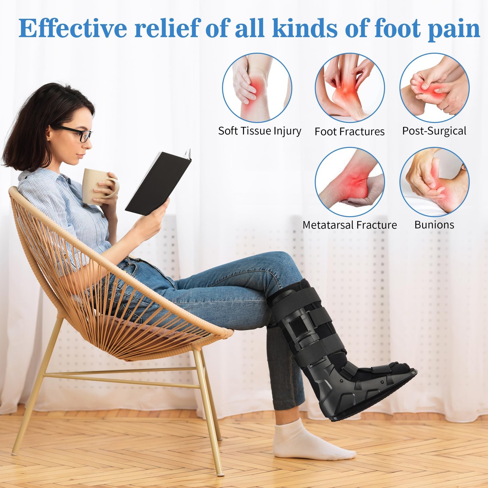 Medibot Air Cam Walker Tall Fracture Boot – Small Left or Right Foot