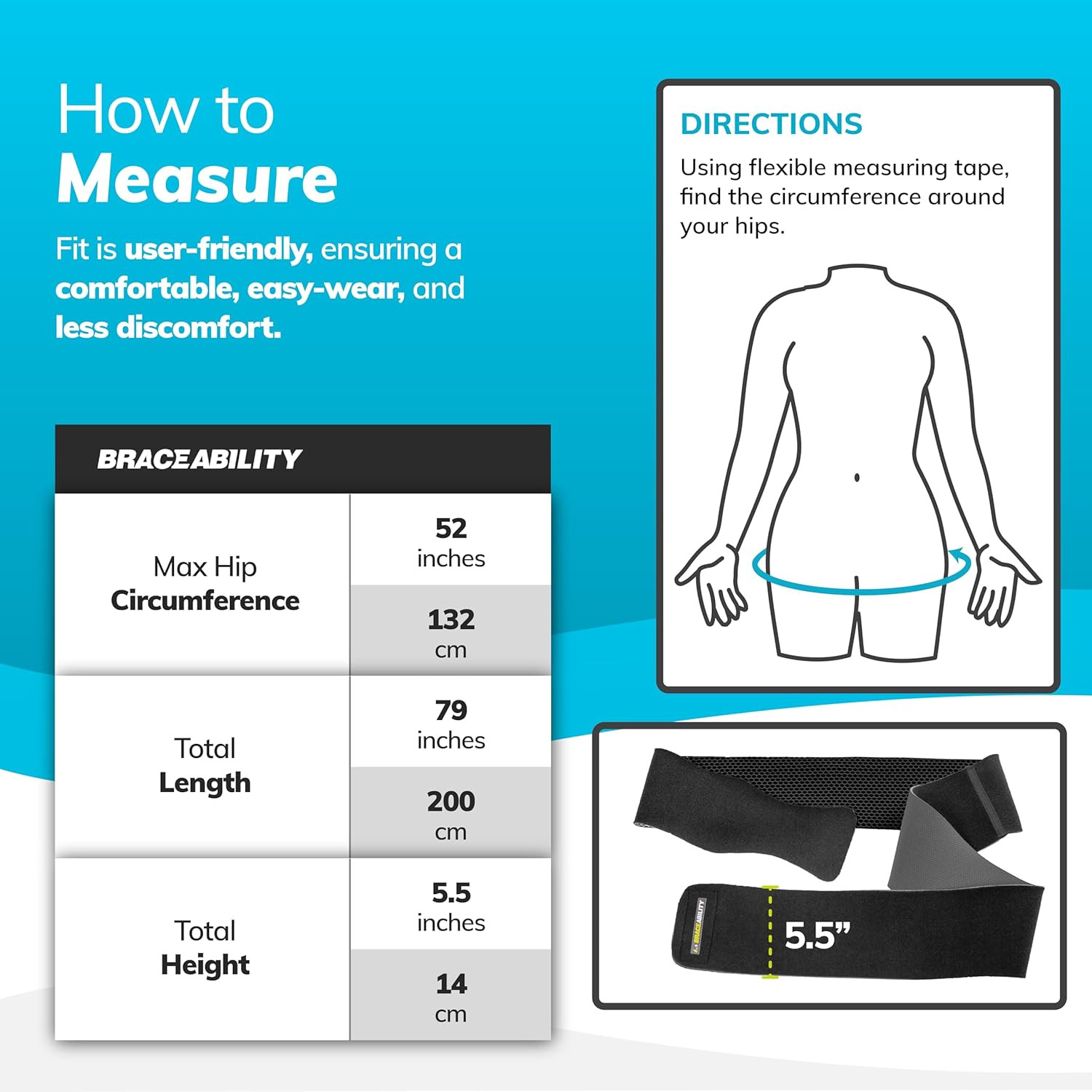Hip Support Groin Brace – Hamstring Compression Wrap for Sciatica Pain Relief, L