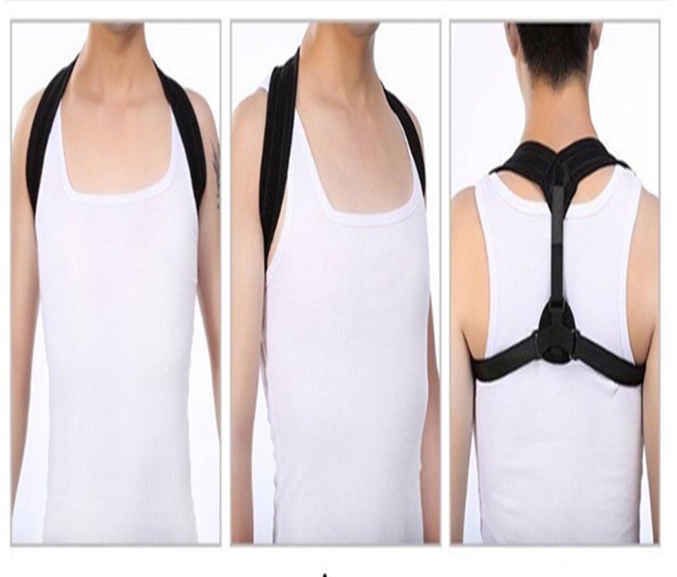 Adjustable Posture Corrector Brace, Women and Men, Relieves Neck and Back Pain