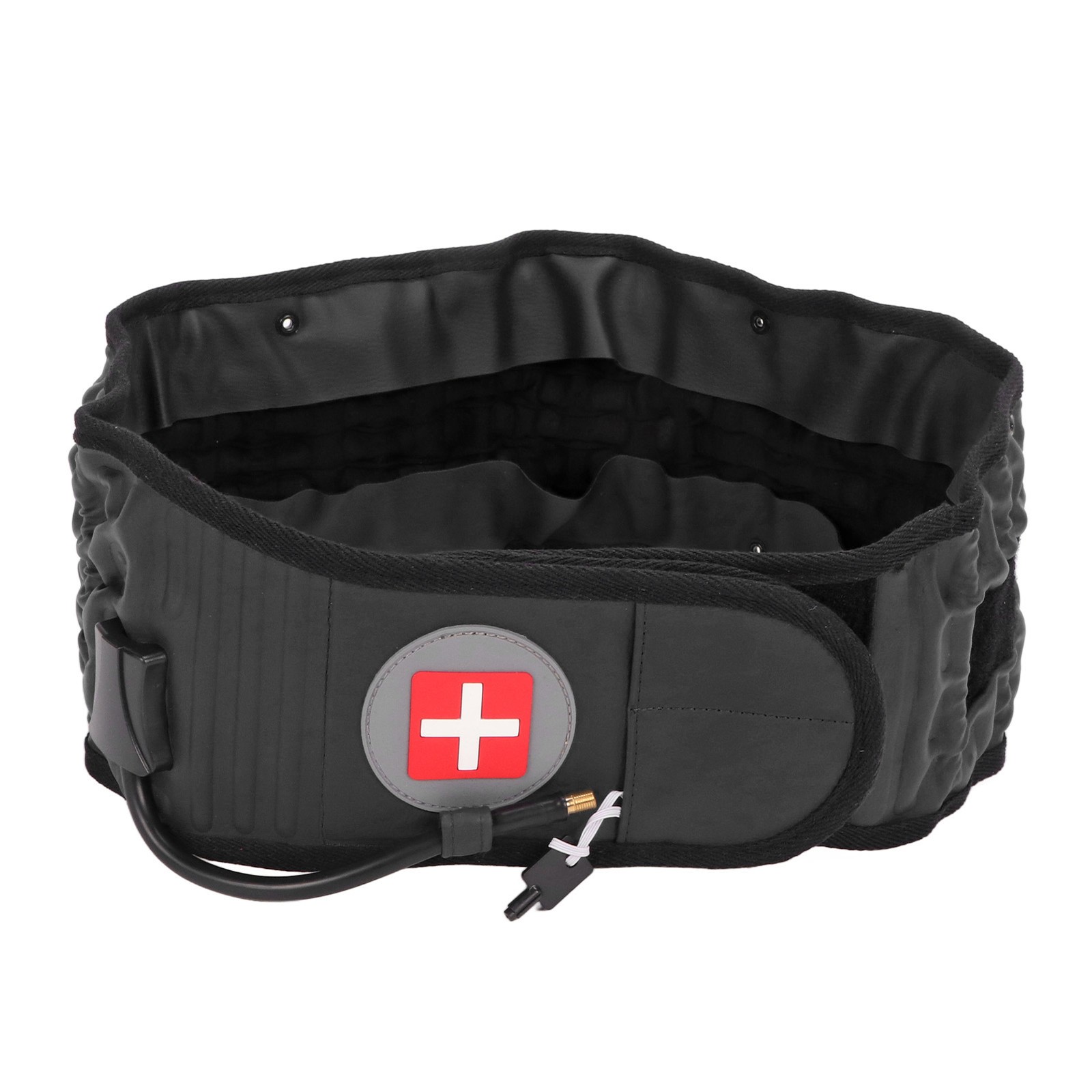 Black Lumbar Traction Belt Inflatable Improve Pain Back Decompression Belt WT