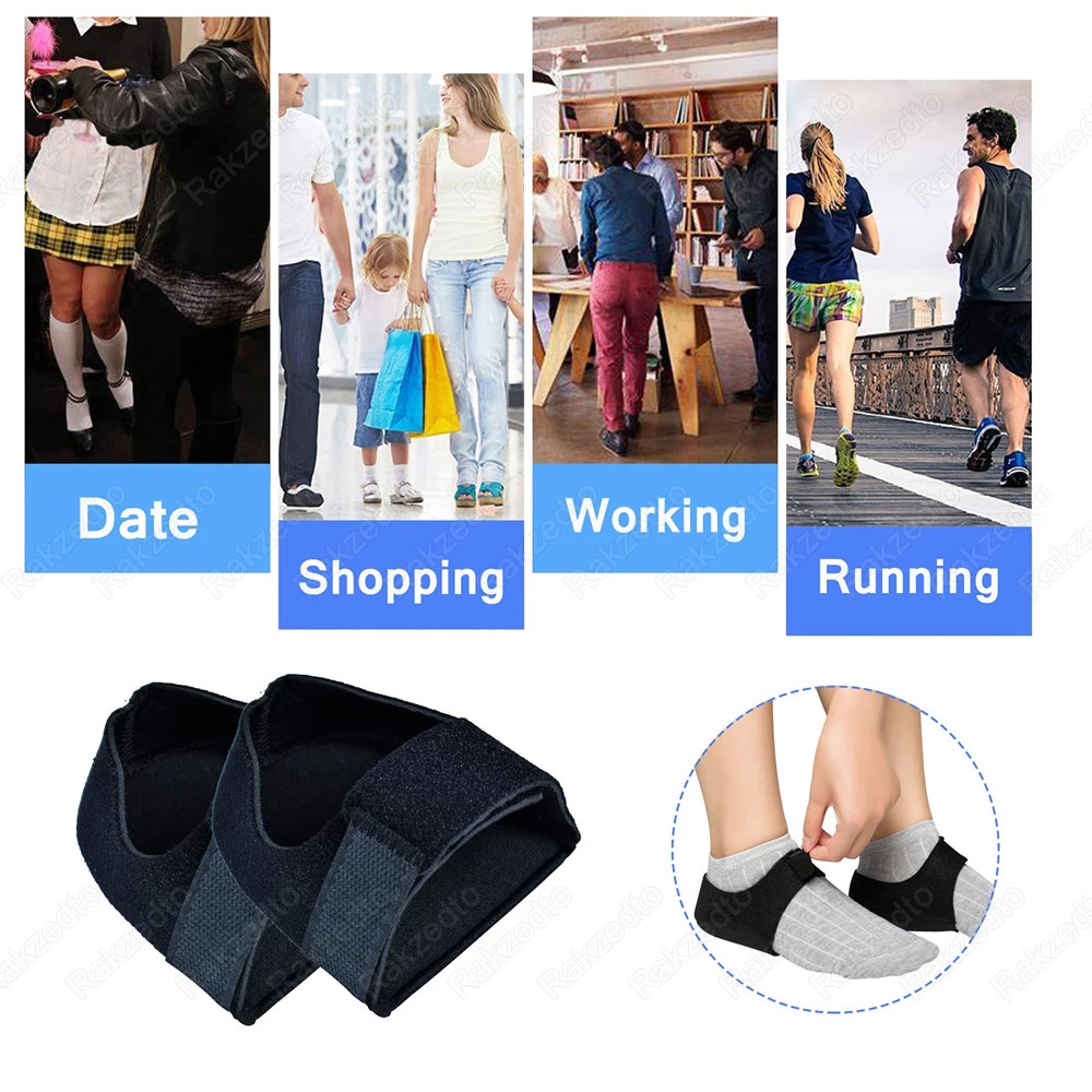 Silicone Gel Heel Socks for Dry Cracked Feet Moisturizing Heel Spurs Treatment P
