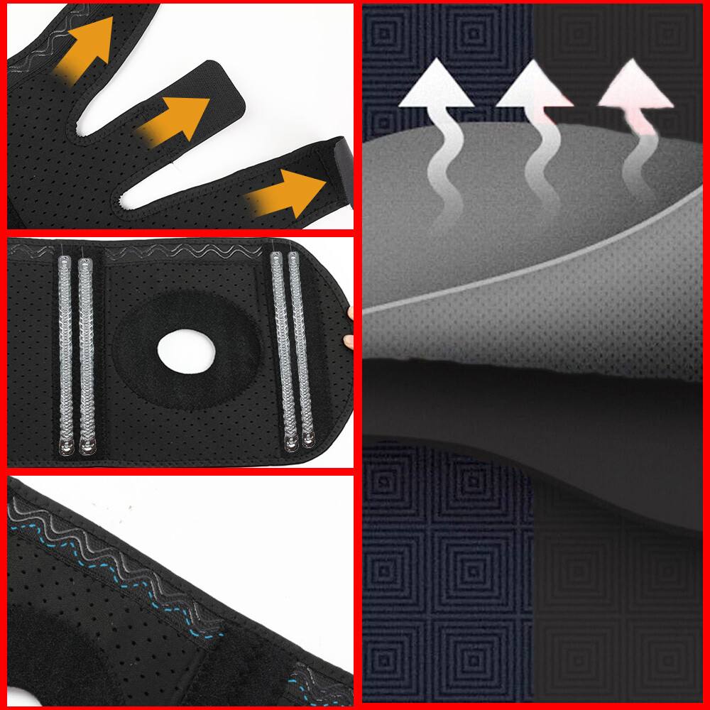 New Patella Knee Sleeve Compression Brace Support Meniscus Pad Sports Joint Pain