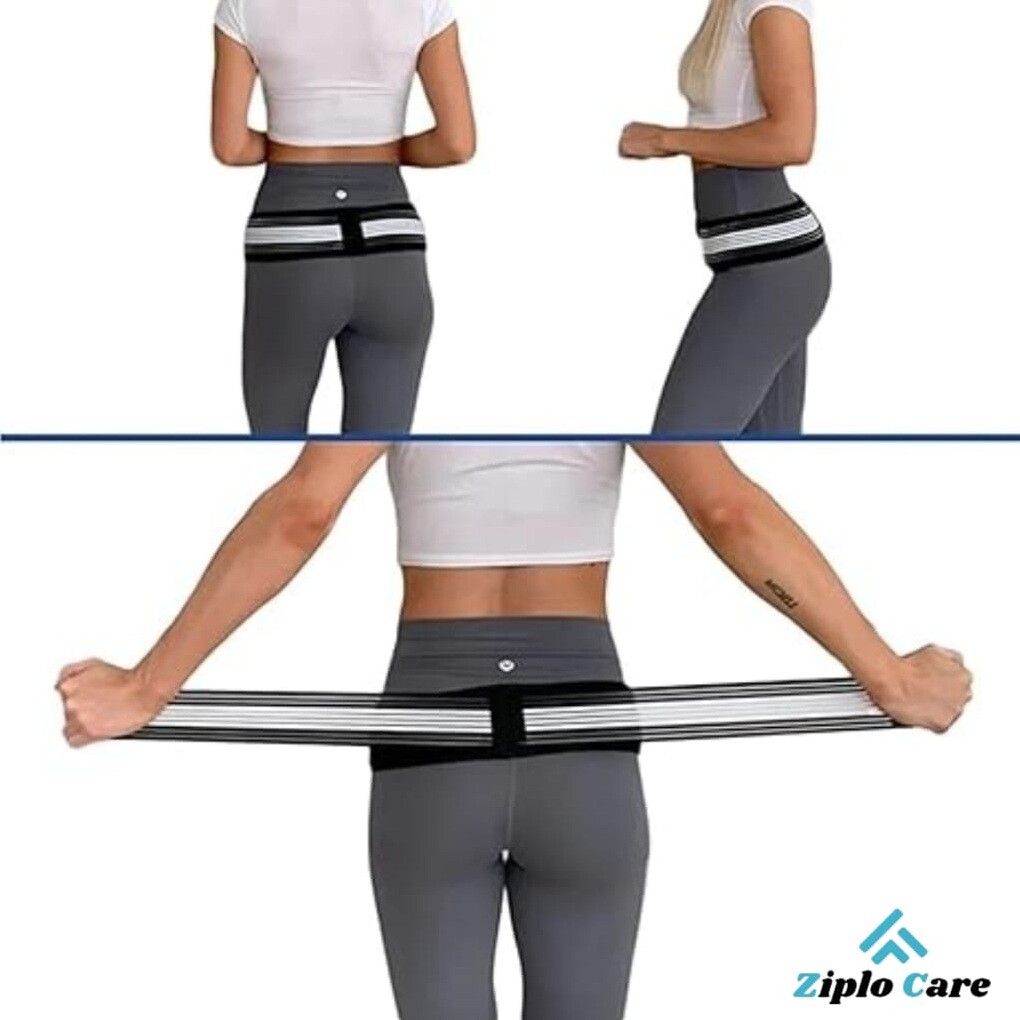 Ziplo Care Sacroiliac Support SI Loc Hip Belt for Men and Women Posture Support