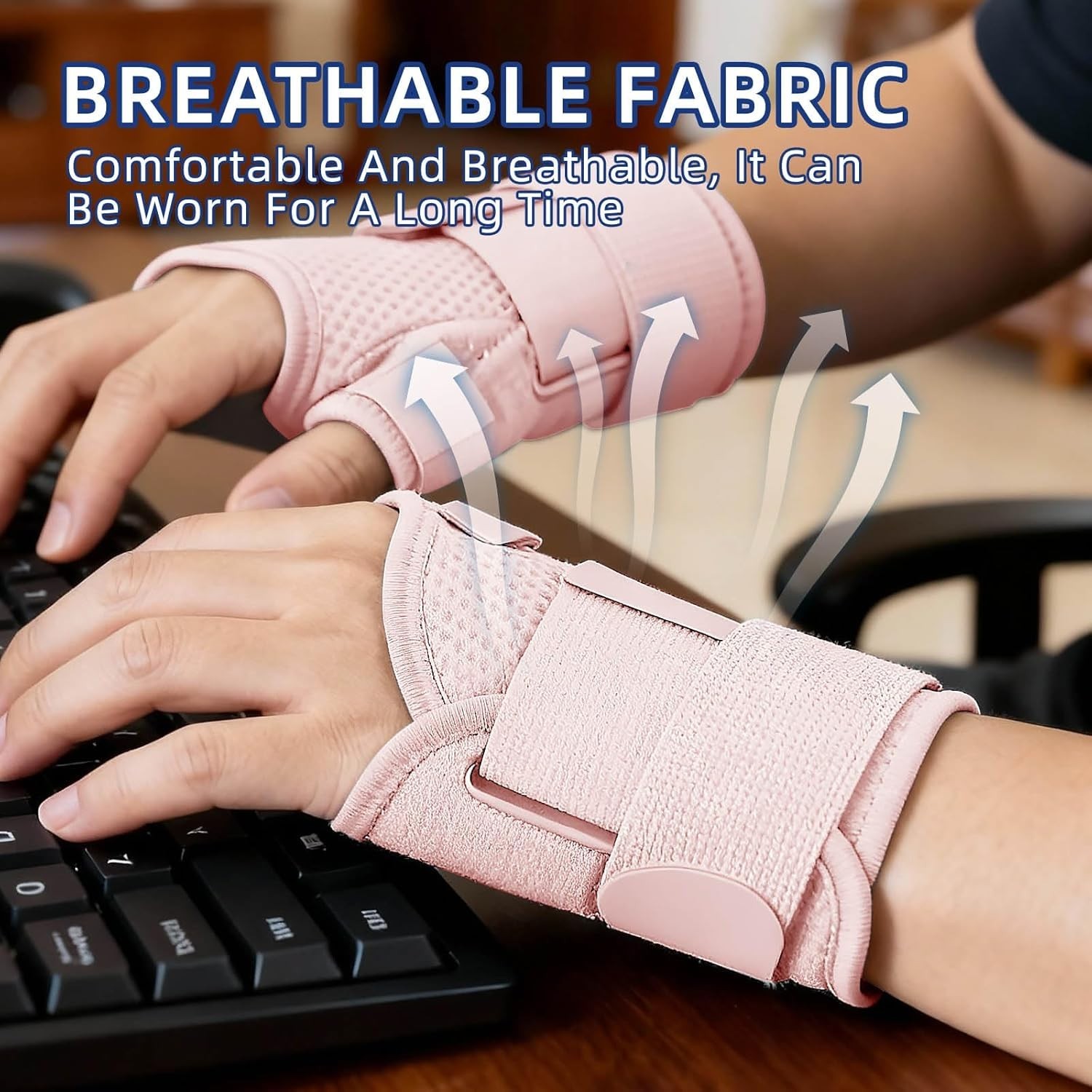 Thumb Splint Brace for Arthritis Trigger Finger Tendonitis Left Right Pink