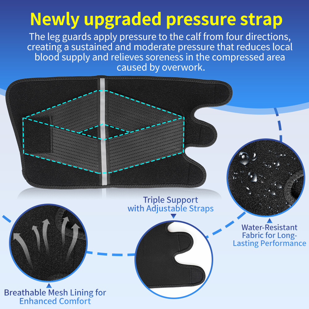 Calf Leg Support Shin Splint Guard Compression Sleeve Wrap Sport For Men Women