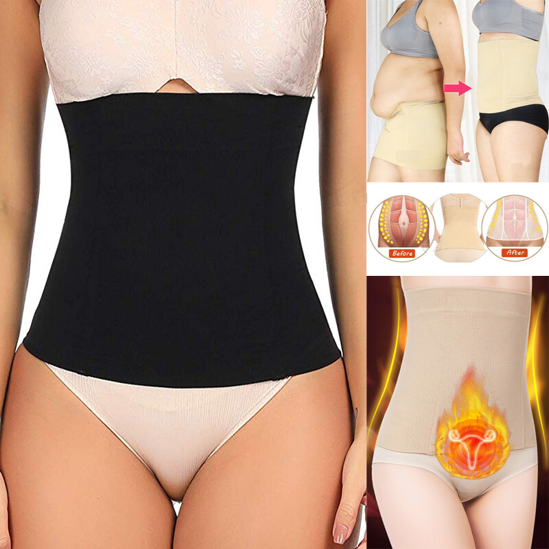 Womens High Waist Body Shaper Postpartum Belly Recovery Girdle Tummy Tuck Belts