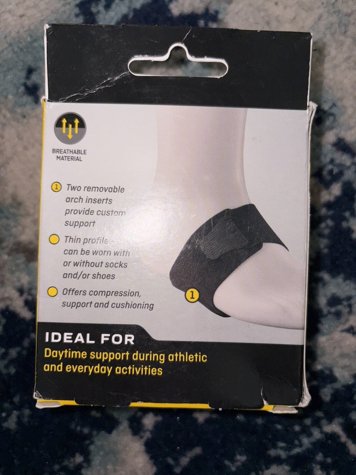 New 3M Futuro Foot Therapeutic Arch Support Adjustable Moderate Support, 1 Pair