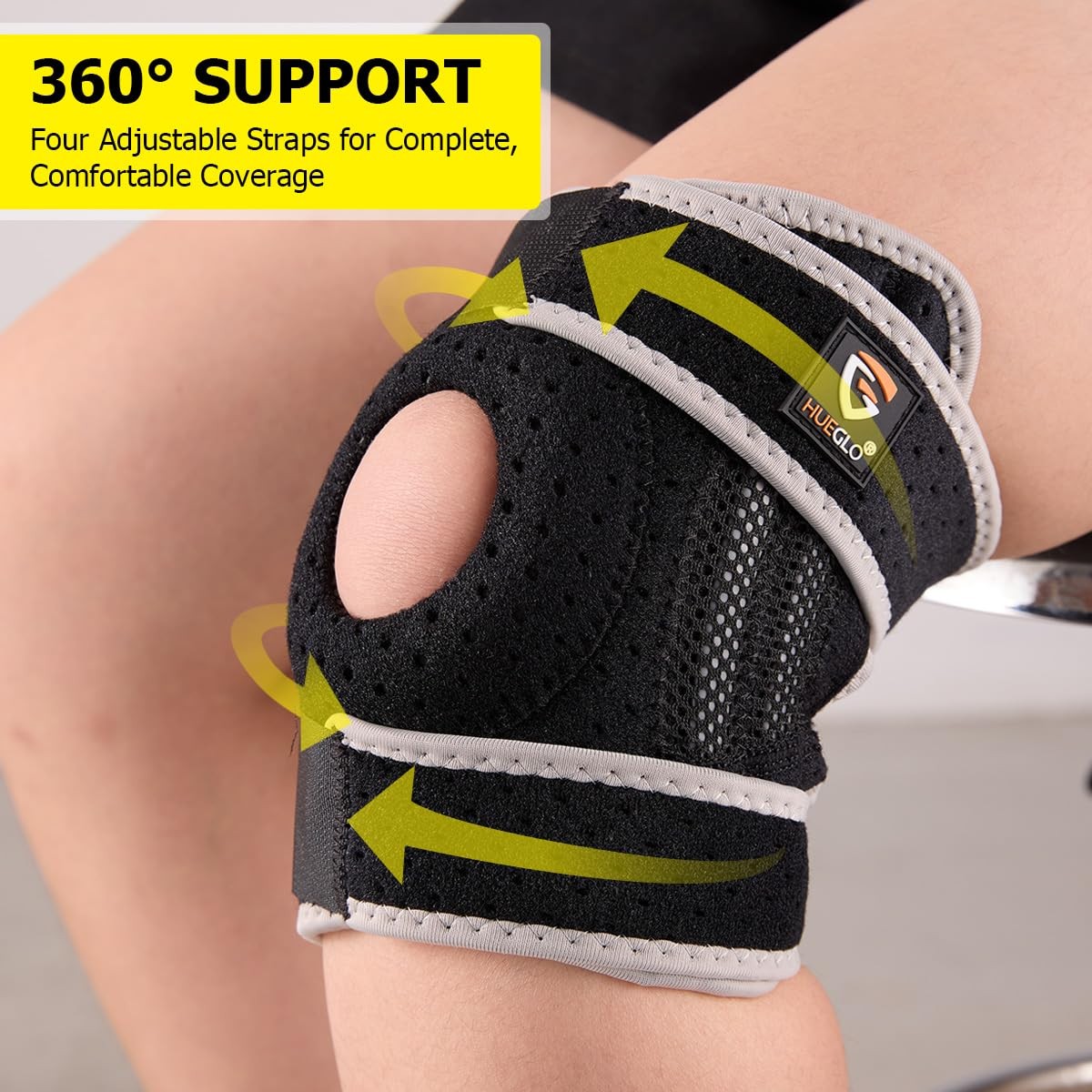 1 PCS Kids Knee Brace Osgood Schlatter Support Stabilizers XSmall Black/Gray